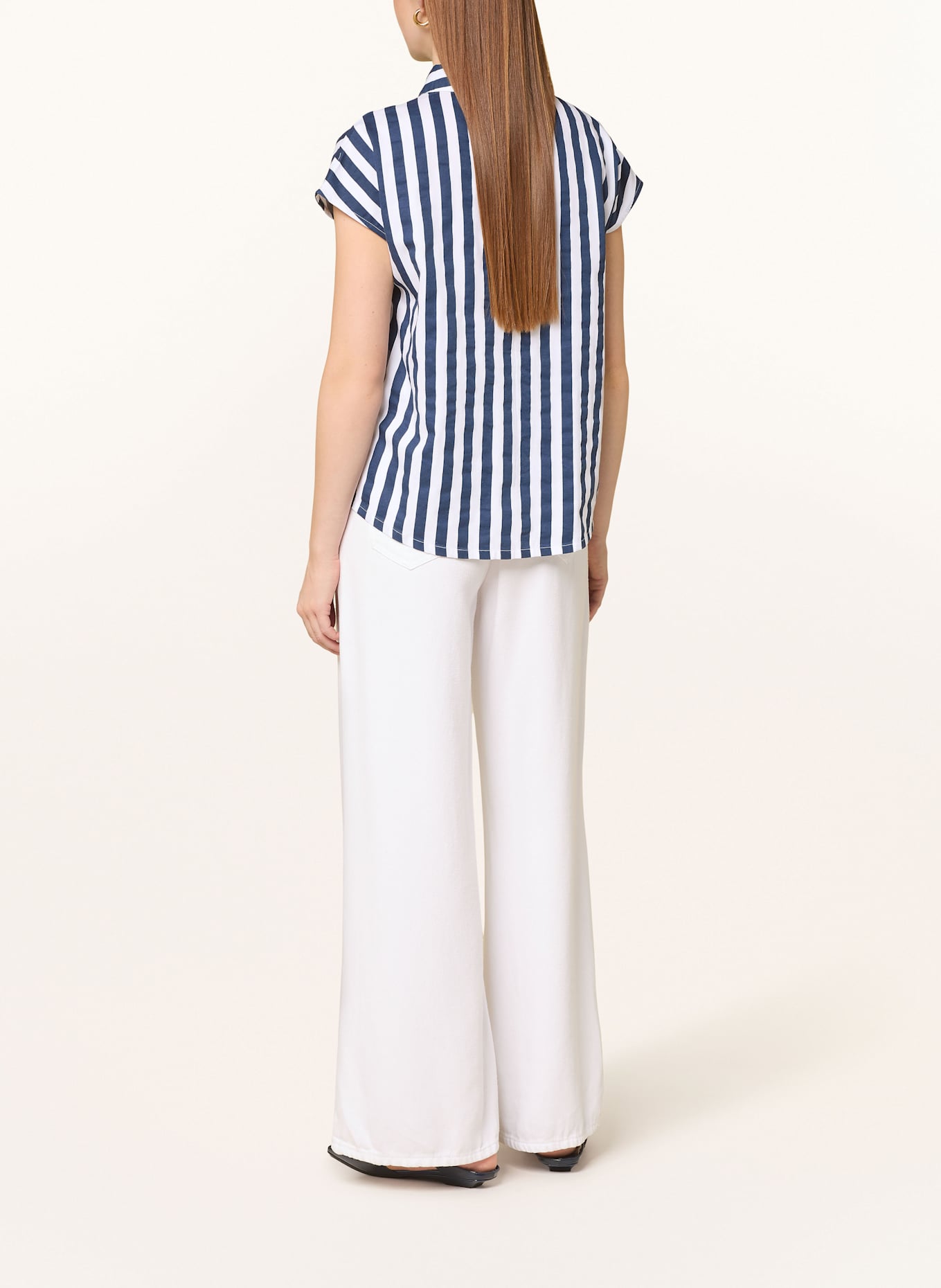 monari Hemdbluse: WEISS/ DUNKELBLAU