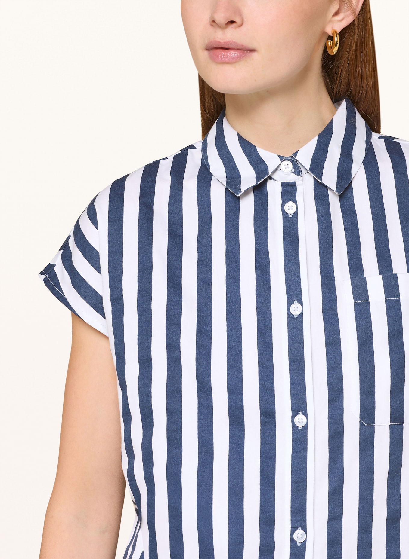 monari Hemdbluse: WEISS/ DUNKELBLAU