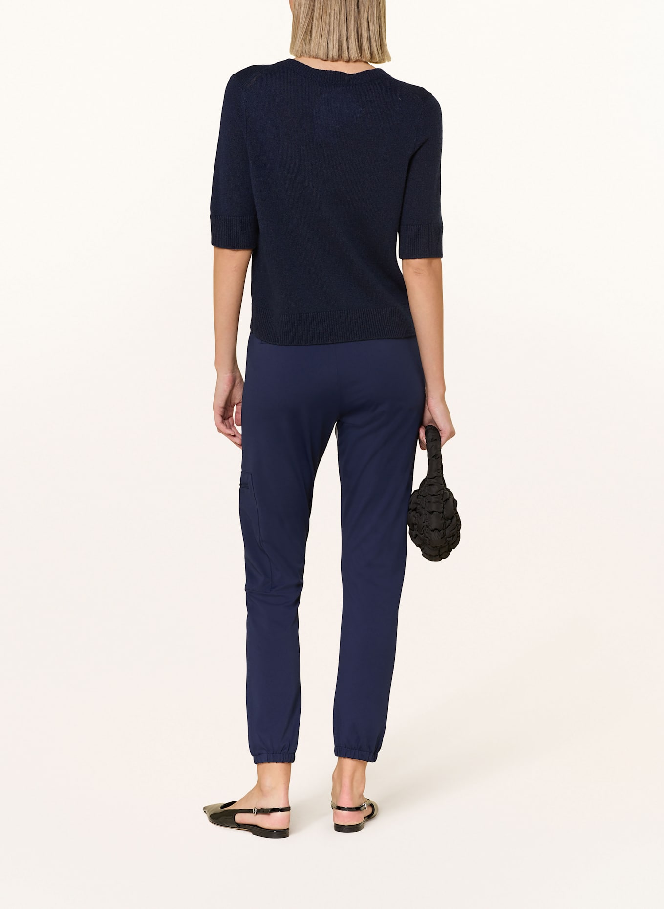 monari Cargohose aus Jersey: DUNKELBLAU