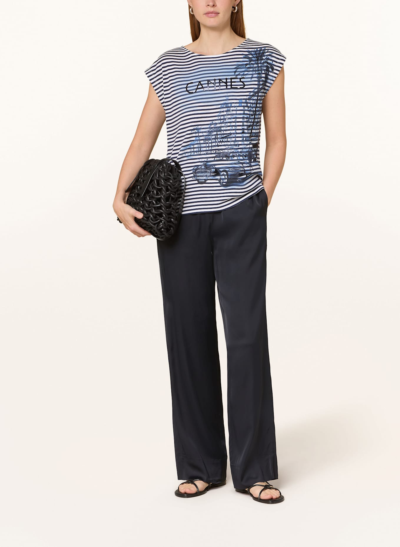 monari T-Shirt: WEISS/ BLAU/ DUNKELBLAU