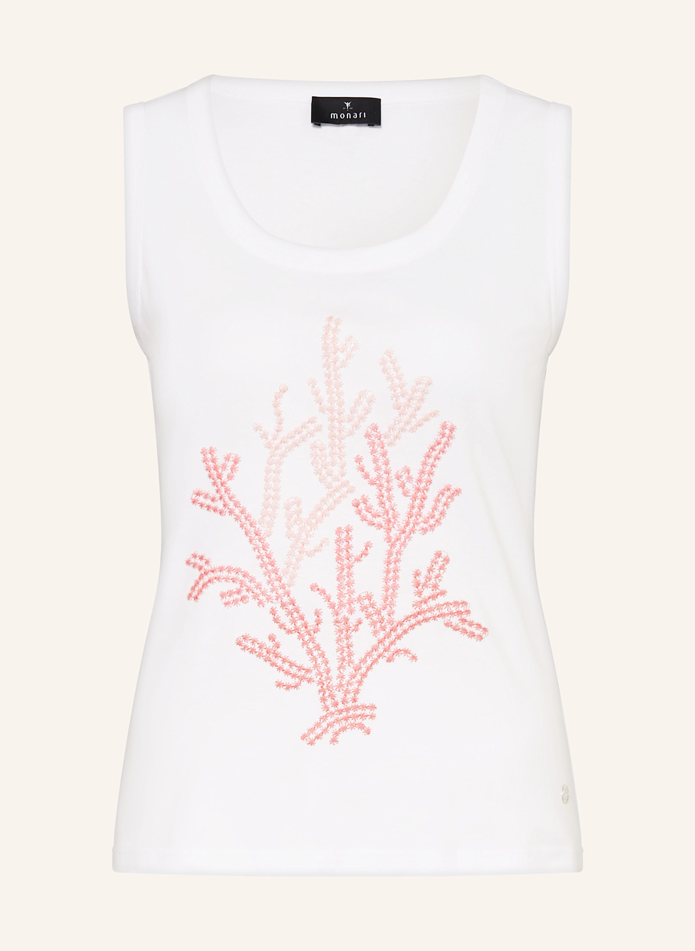 monari Top mit Pailletten: WEISS/ ROSA/ HELLROSA