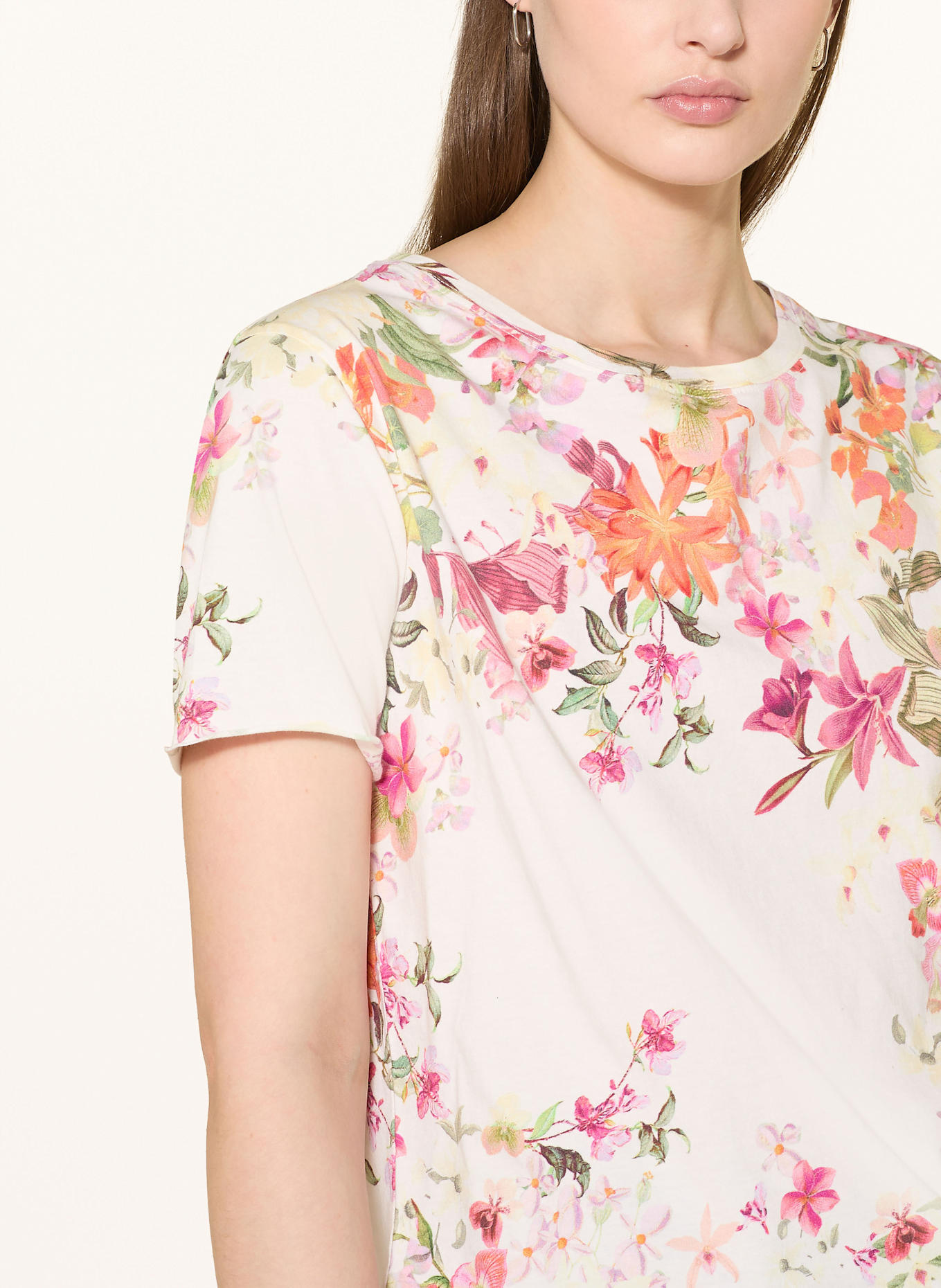 monari T-Shirt: CREME/ HELLGRÜN/ ORANGE