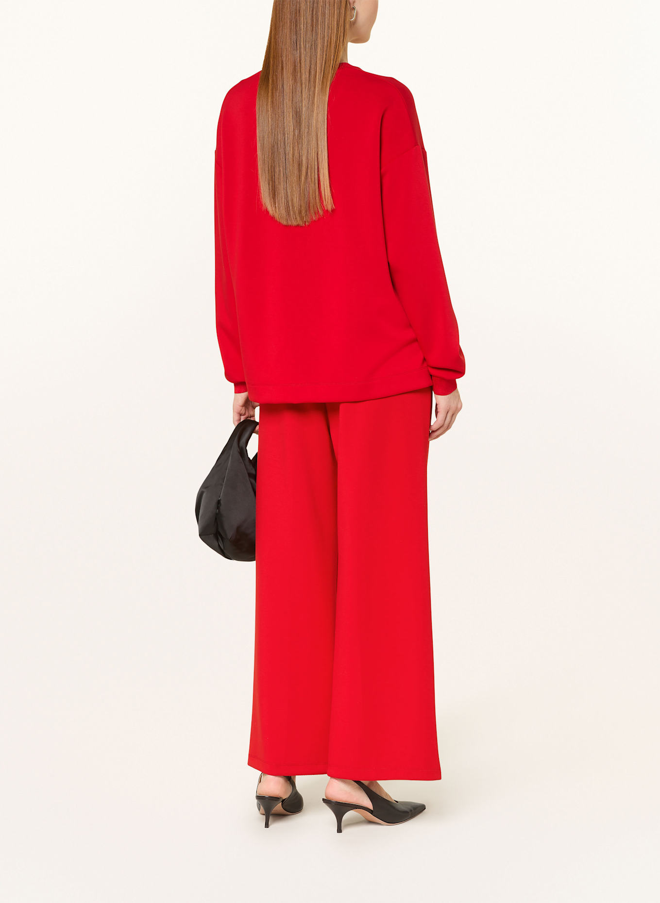 ELENA MIRO Sweatshirt mit Pailletten: ROT