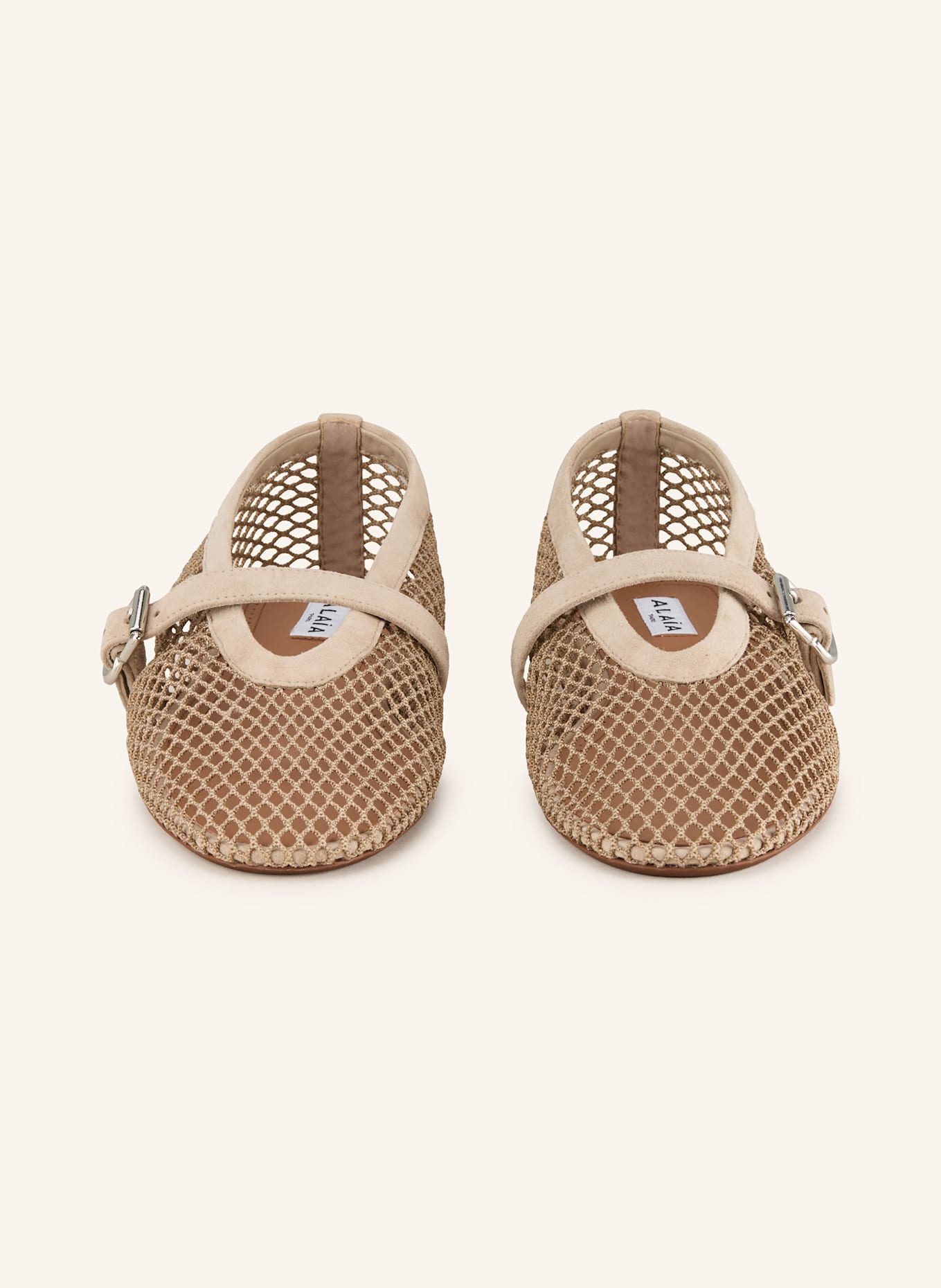 ALAÏA Ballerinas: BEIGE