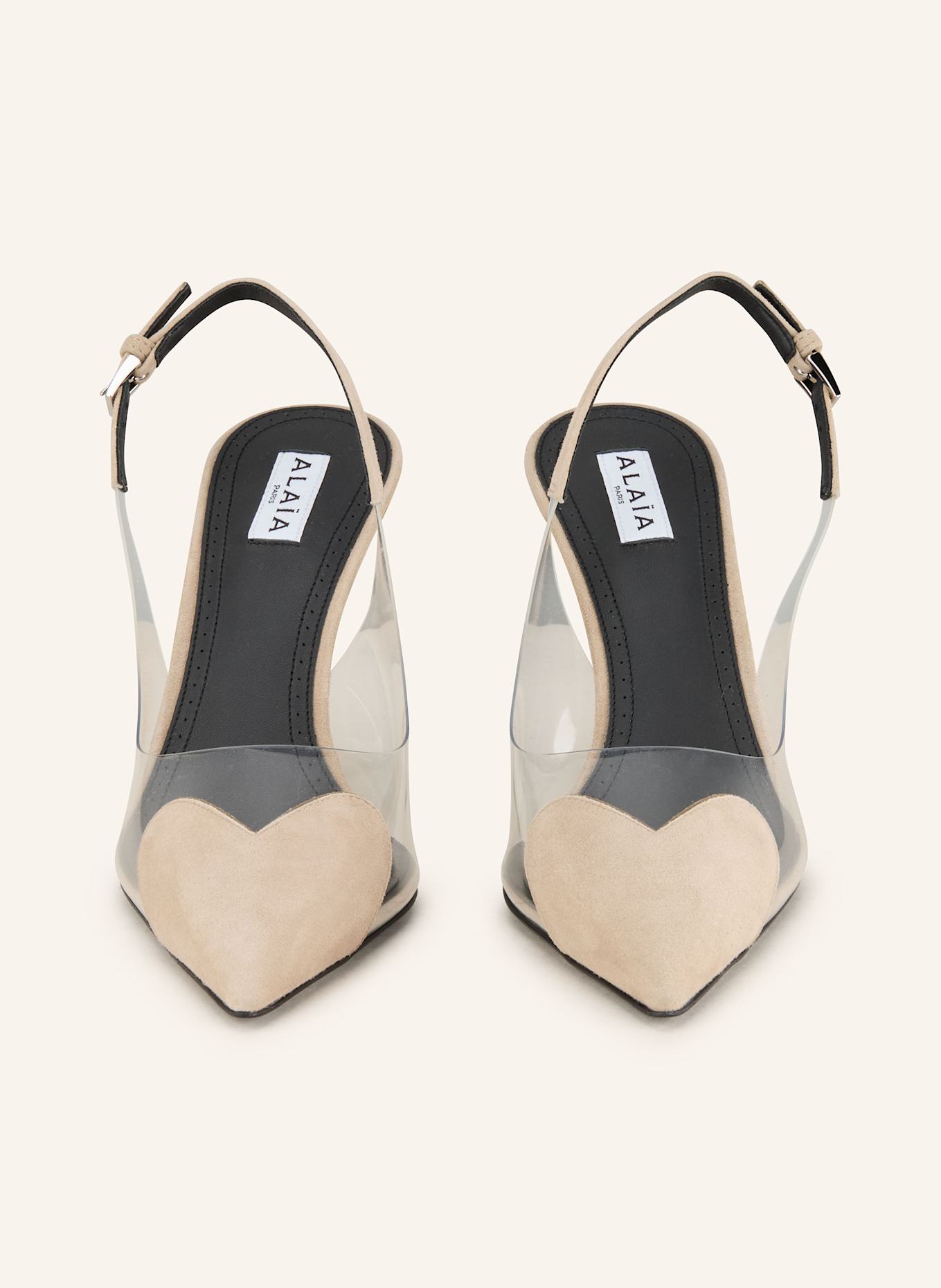 ALAÏA Slingpumps LE CŒUR: BEIGE