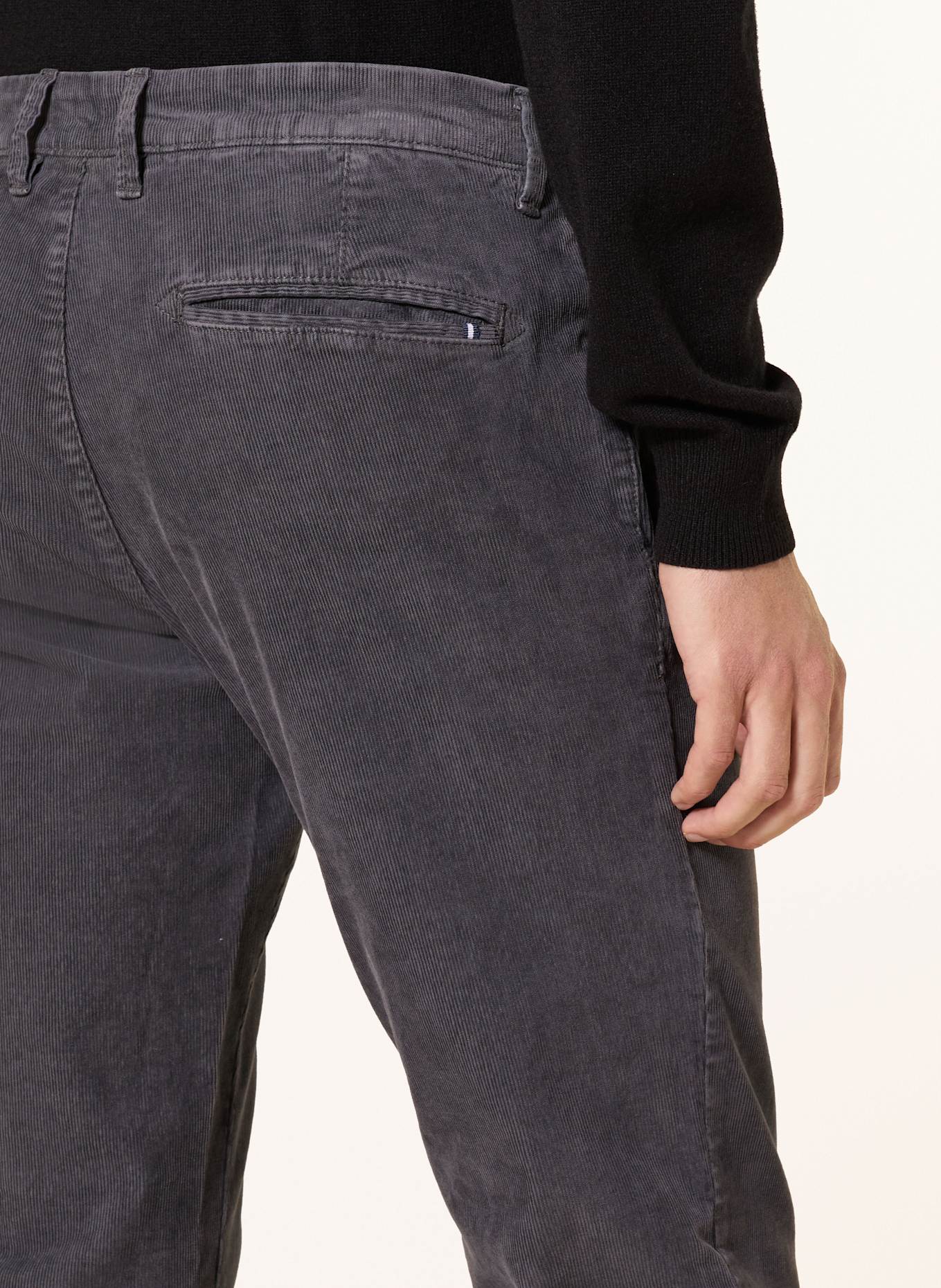 STROKESMAN'S Cordchino Slim Fit: GRAU