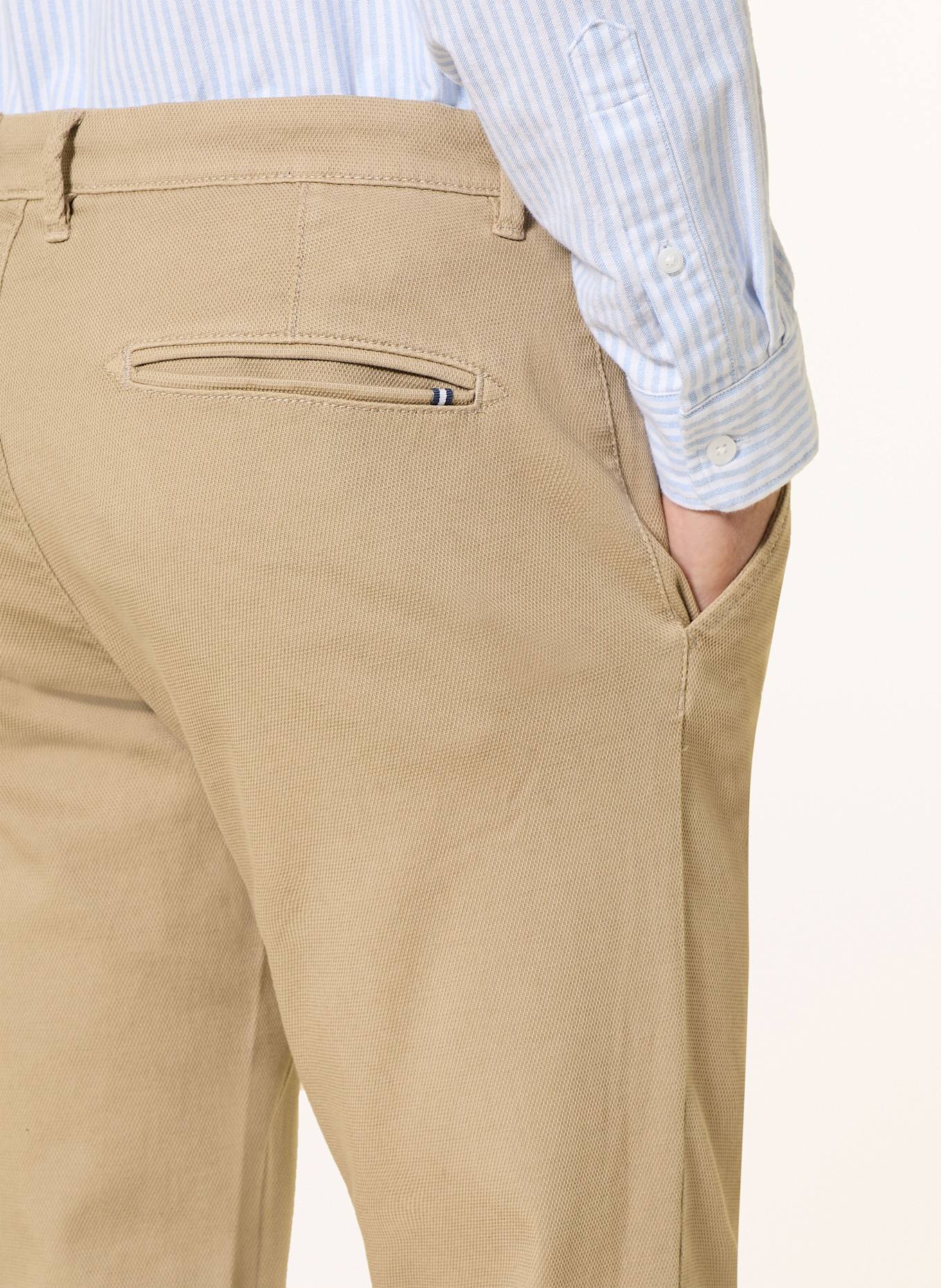 STROKESMAN'S Piqué-Chino Slim Fit: BEIGE