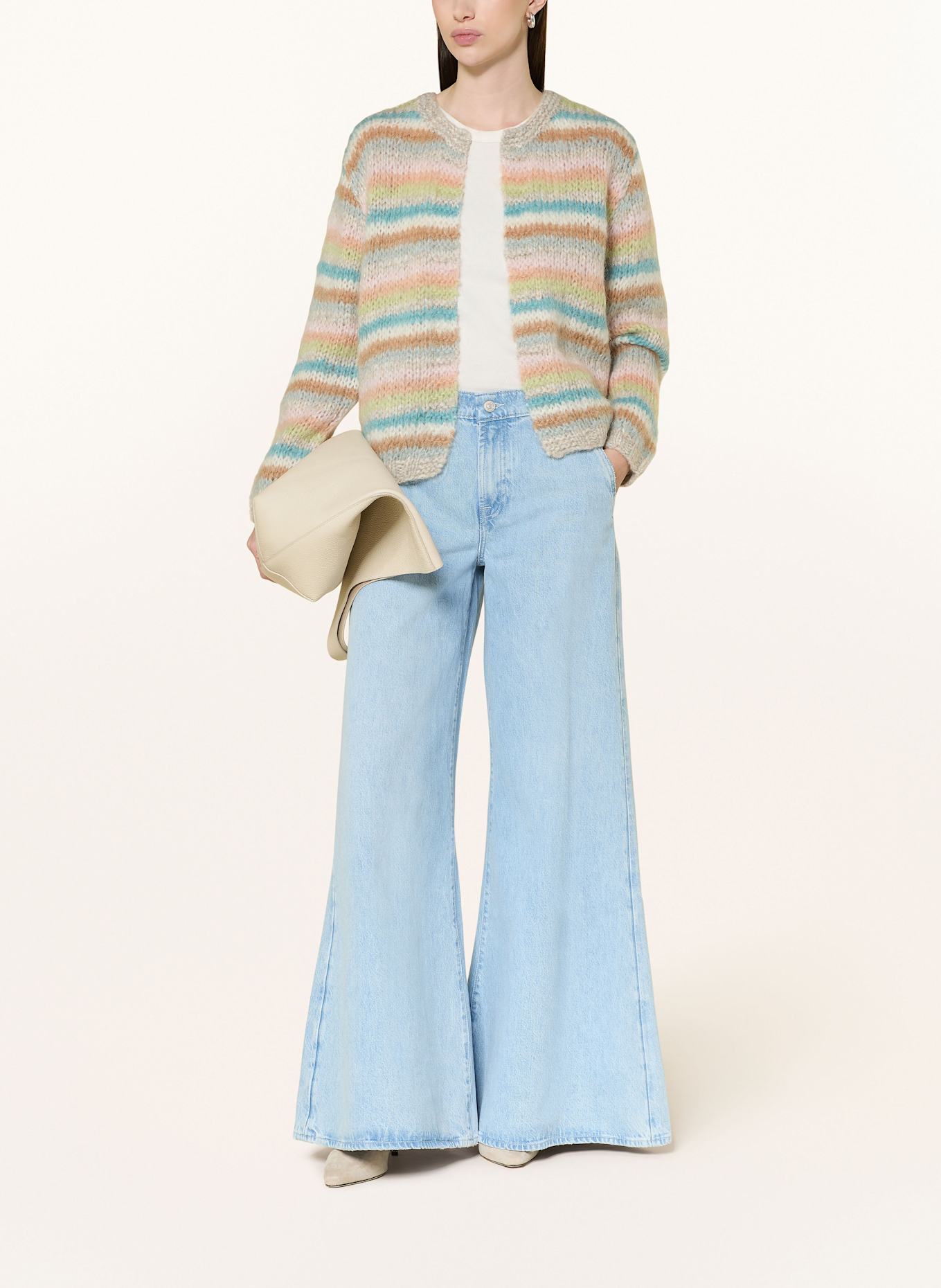 7 for all mankind Wide leg jeans WILLOW TROUSER: 1houndstooth bow-waist dress