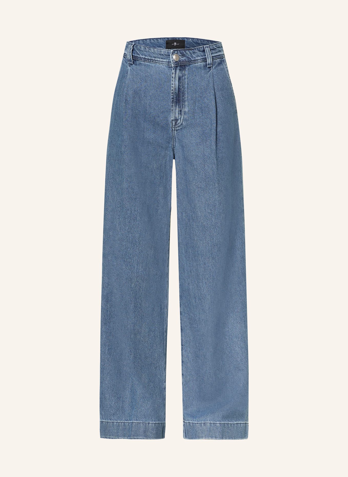 7 for all mankind Wide Leg Jeans PLEATED TROUSER: 1BB Hilo