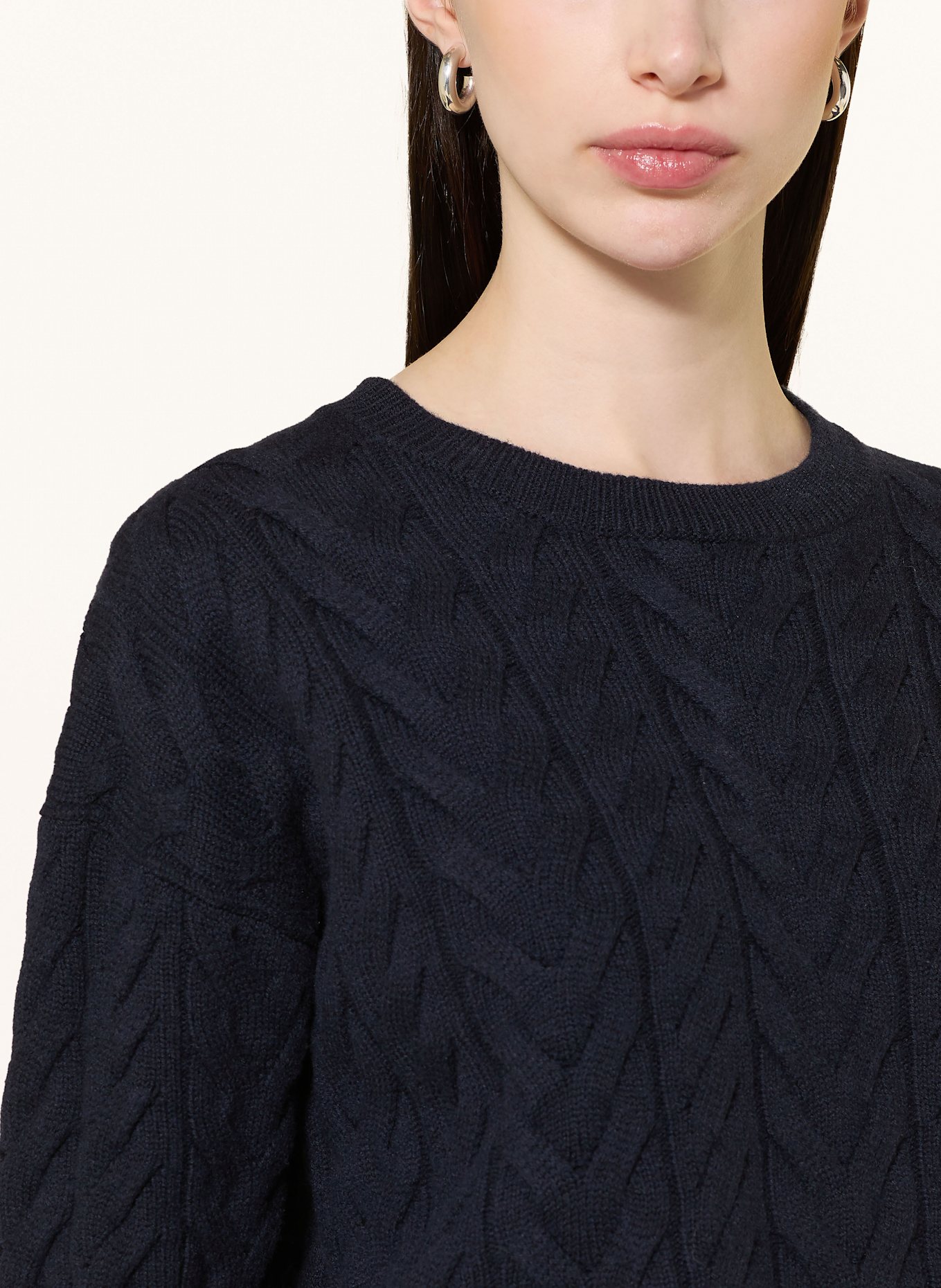 S Max Mara Strickshirt DOMINUS: DUNKELBLAU