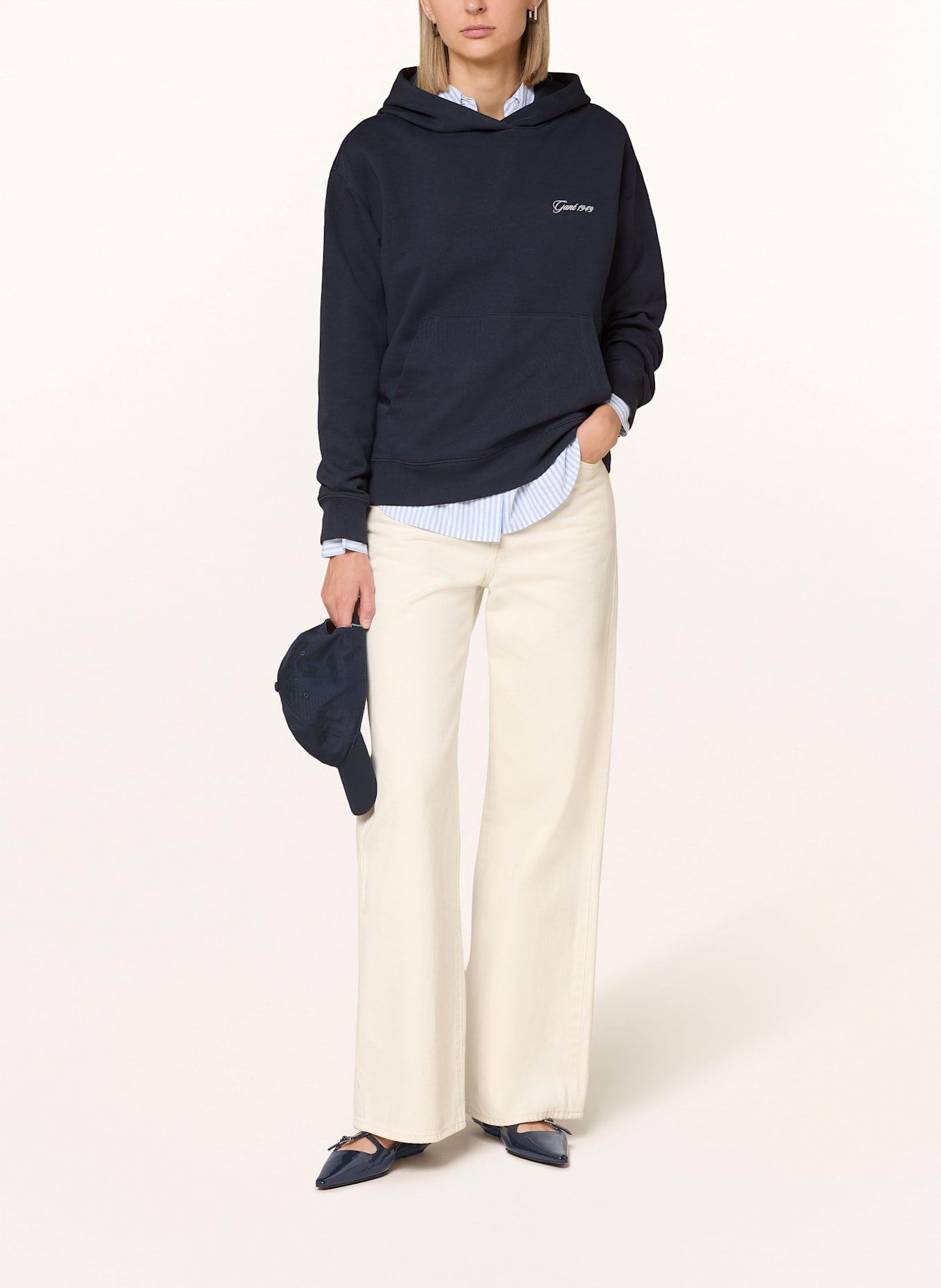 GANT Hoodie: DUNKELBLAU