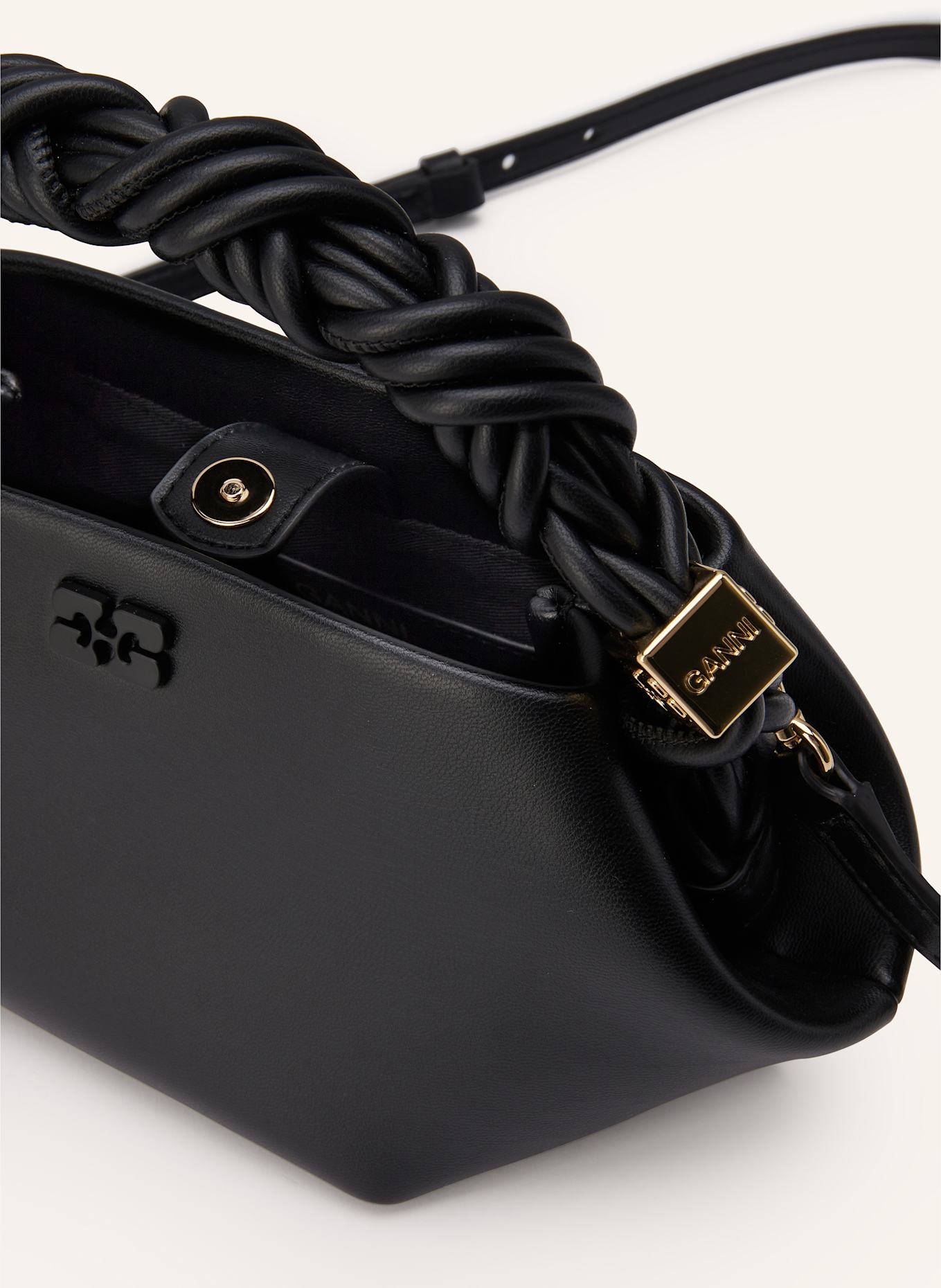GANNI Handtasche BOU SMALL: SCHWARZ