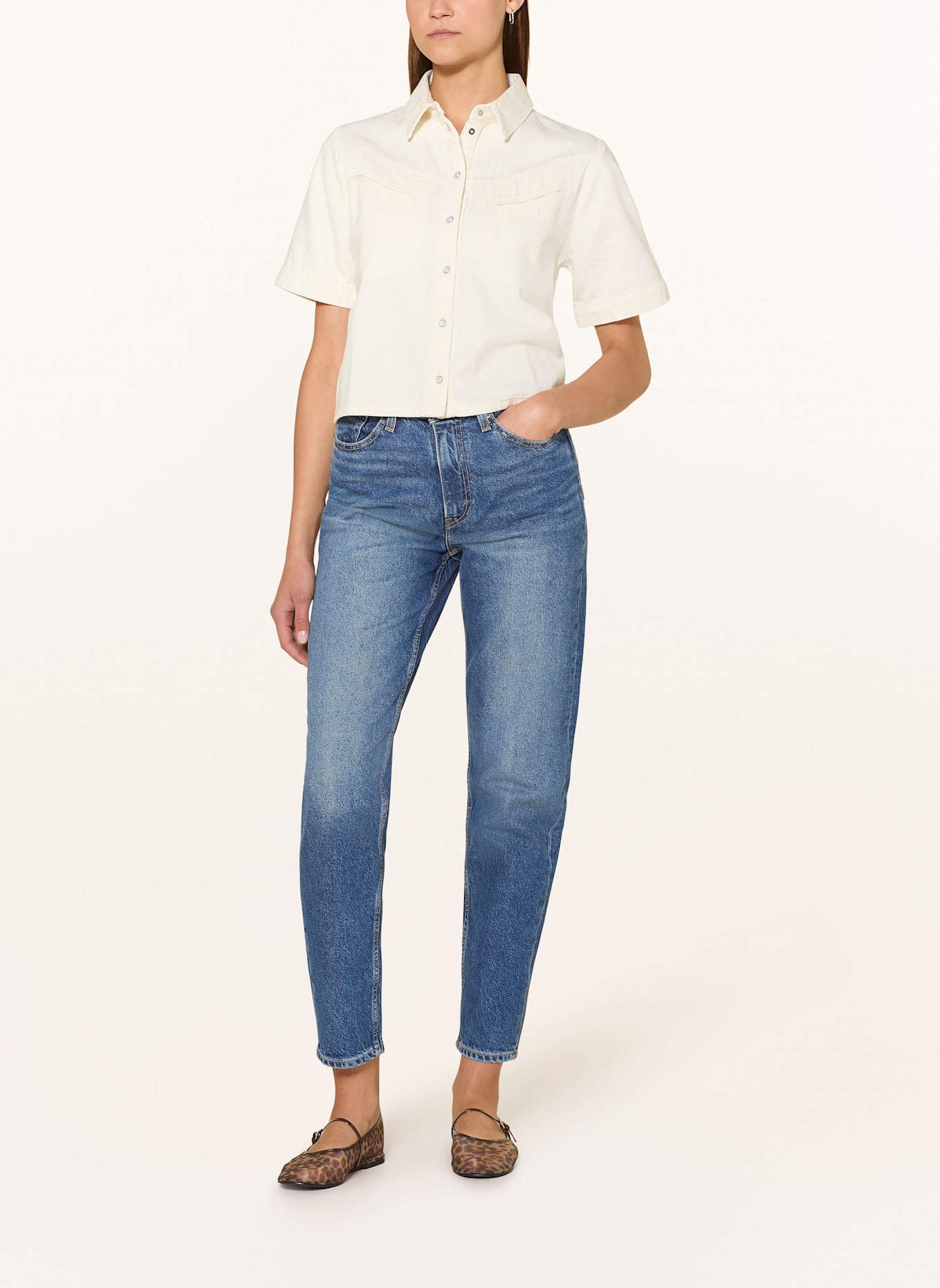 Levi's® Mom Jeans 80S: 15 Calça jeans Escuro feminina Flare Biotip