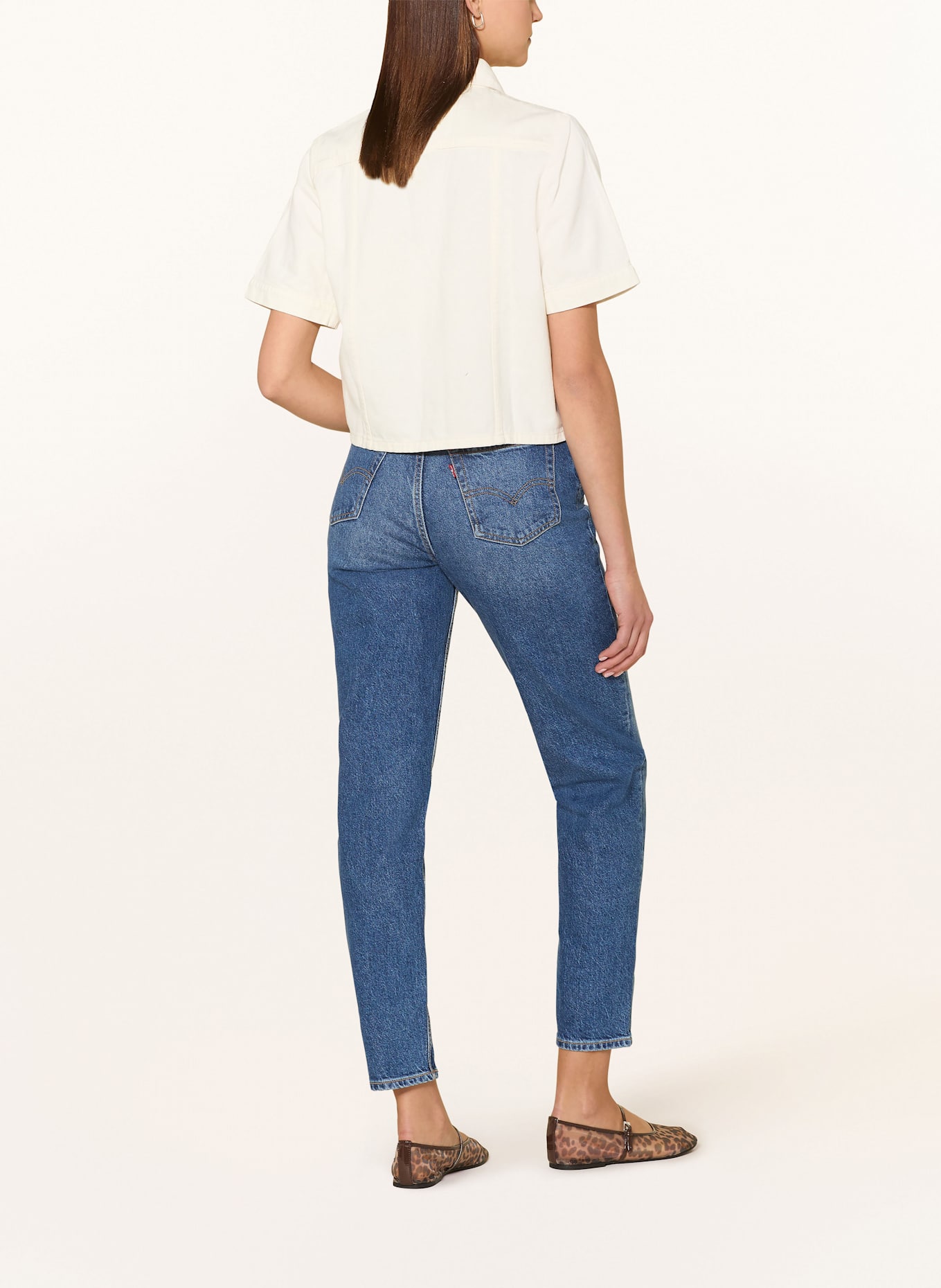 Levi's® Mom Jeans 80S: 15 Calça jeans Escuro feminina Flare Biotip