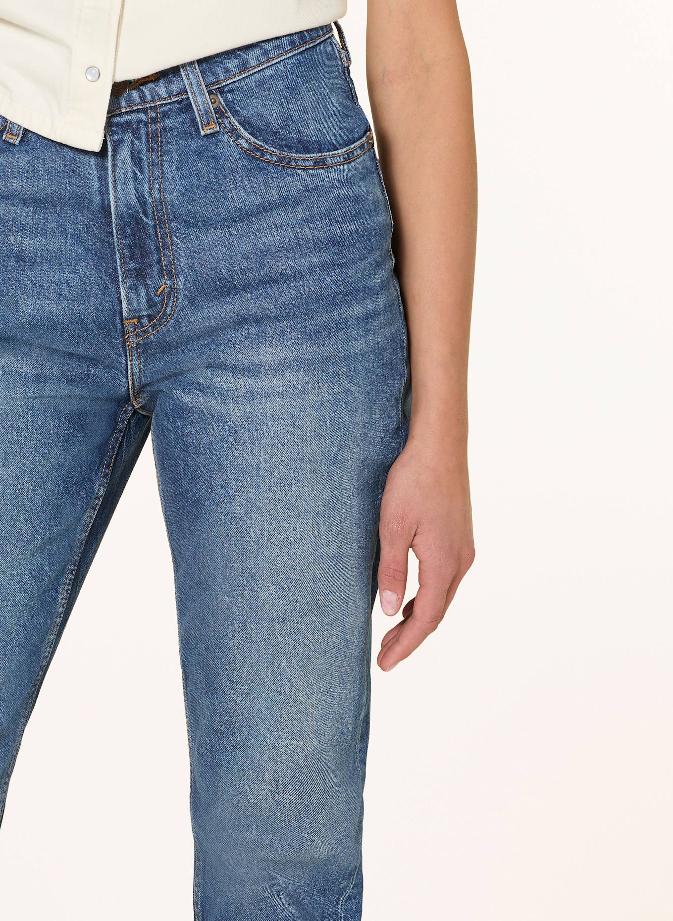 Levi's® Mom Jeans 80S: 15 Calça jeans Escuro feminina Flare Biotip