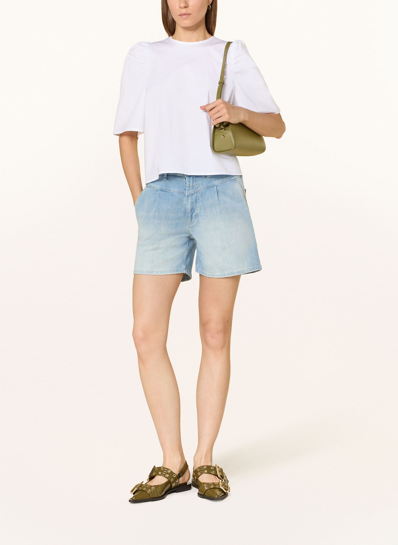 Rich & Royal Denim Tweed shorts: 700 DENIM BLUE