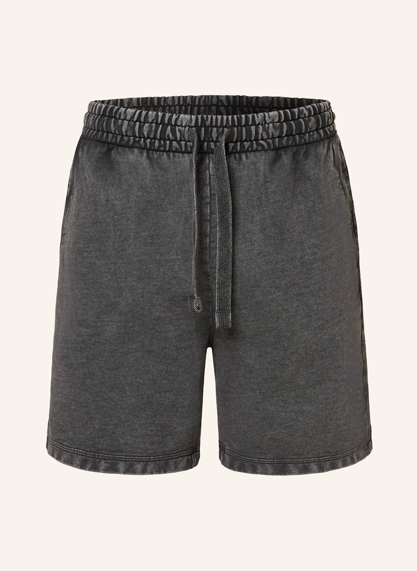 HUGO BLUE Sweatshorts NEBUSHO: DUNKELGRAU