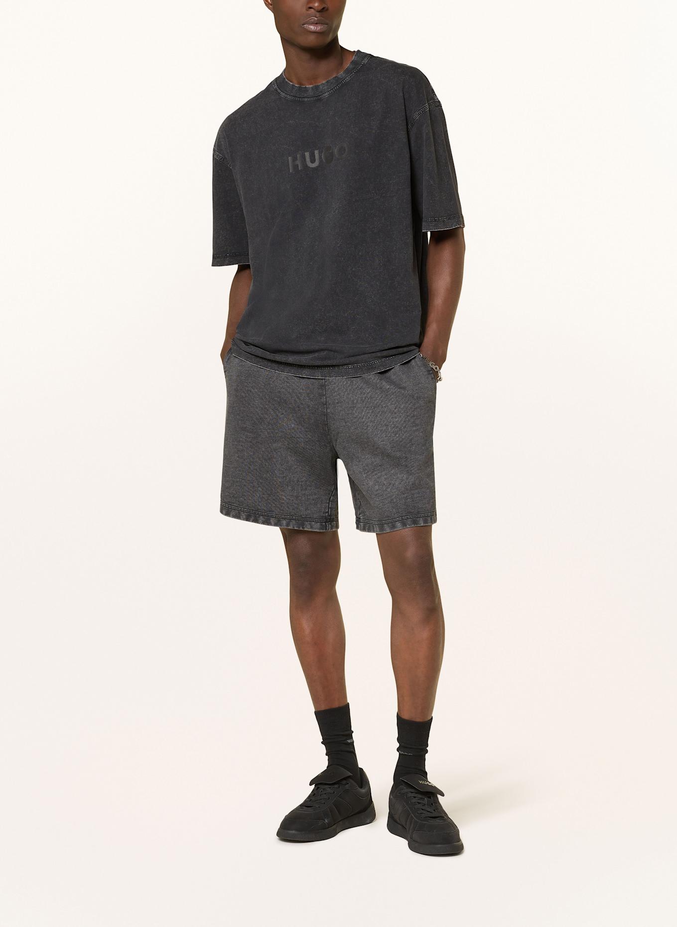 HUGO BLUE Sweatshorts NEBUSHO: DUNKELGRAU