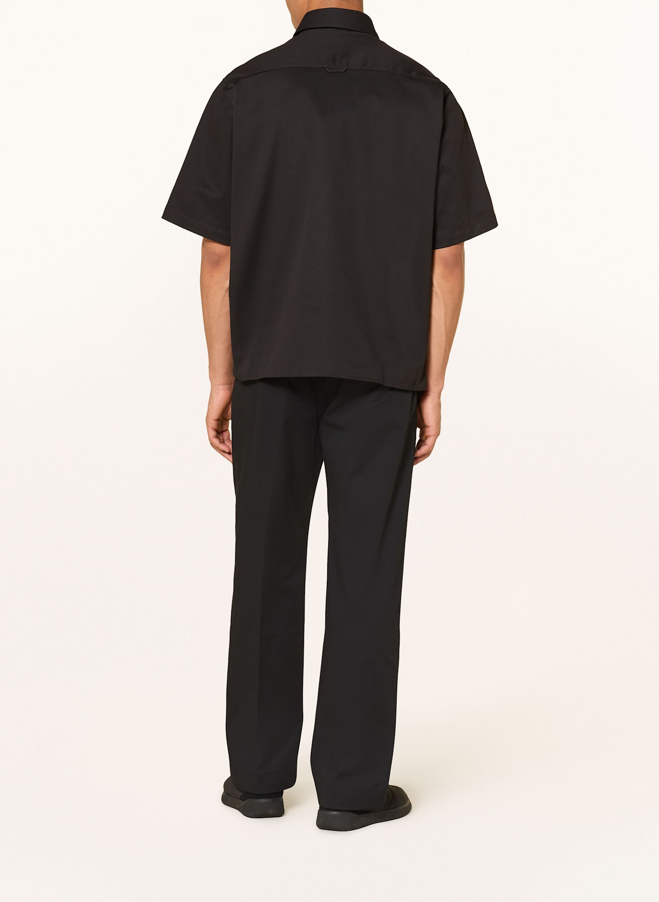 HUGO BLUE Oversized overshirt EKYZ: BLACK