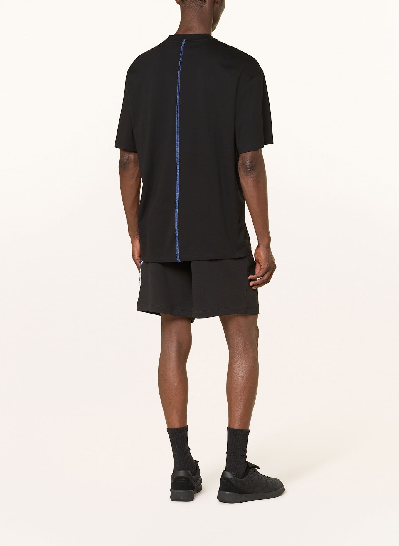 HUGO BLUE T-shirt NESITIS: BLACK