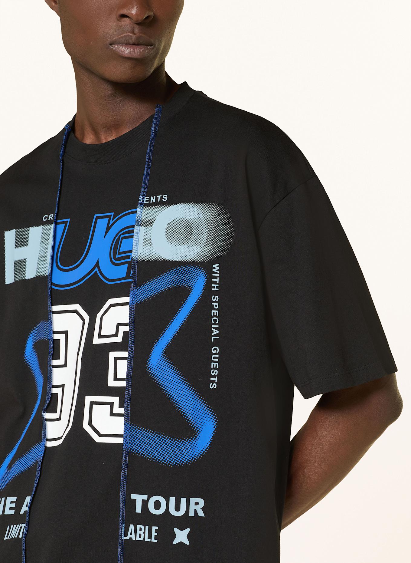 HUGO BLUE T-shirt NESITIS: BLACK