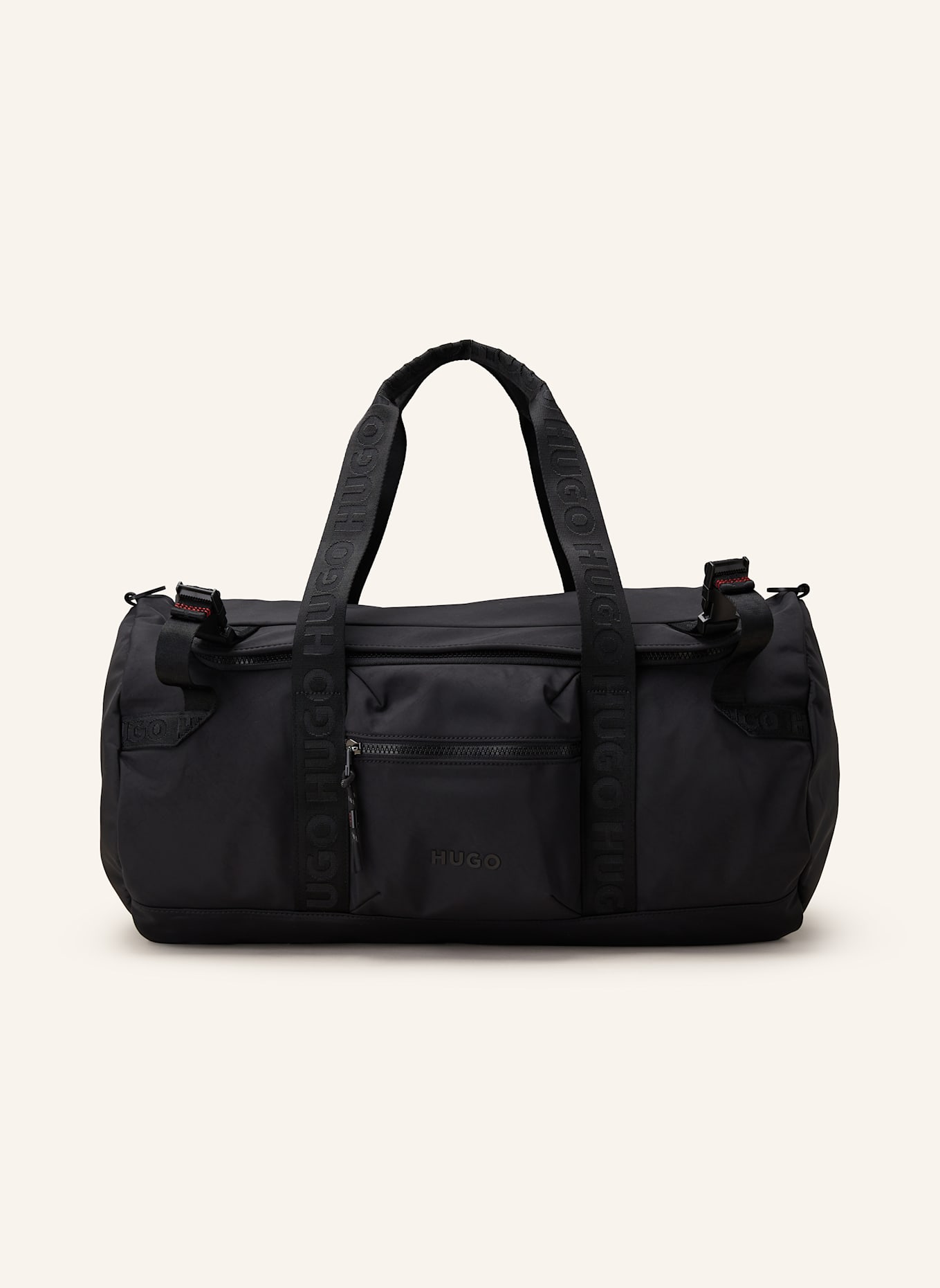 HUGO MARSEL HOLDALL travel Twins bag: BLACK