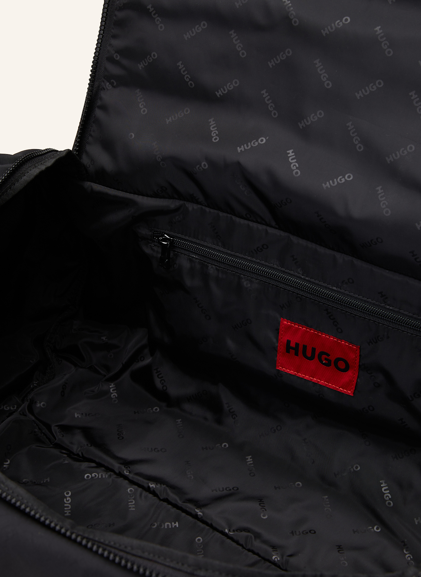 HUGO MARSEL HOLDALL travel Twins bag: BLACK
