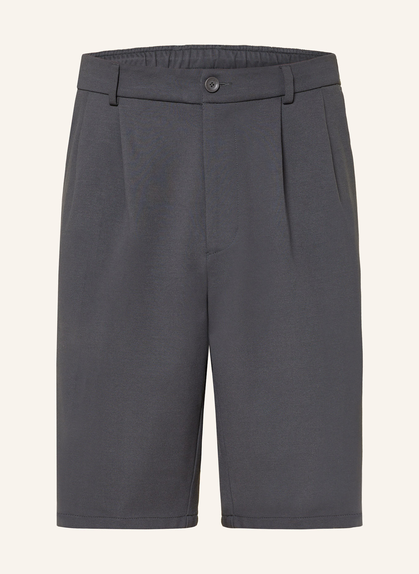 BOSS Tennisshorts RETRO PLEAT: DUNKELGRAU