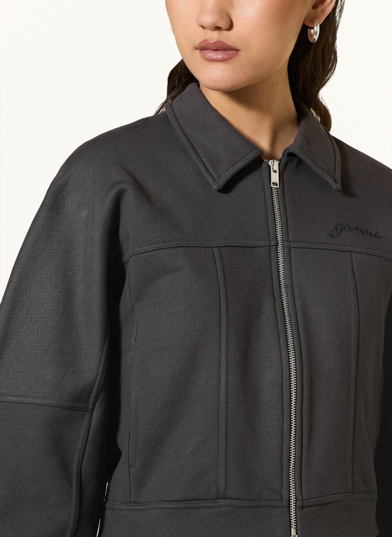 GANNI Jacke: SCHWARZ