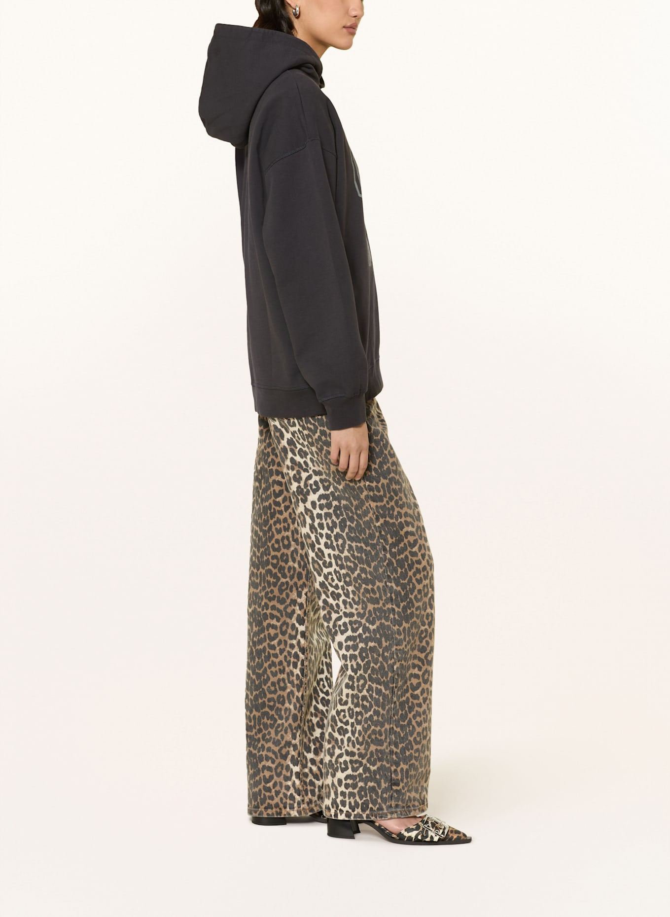 GANNI Hoodie ISOLI: SCHWARZ