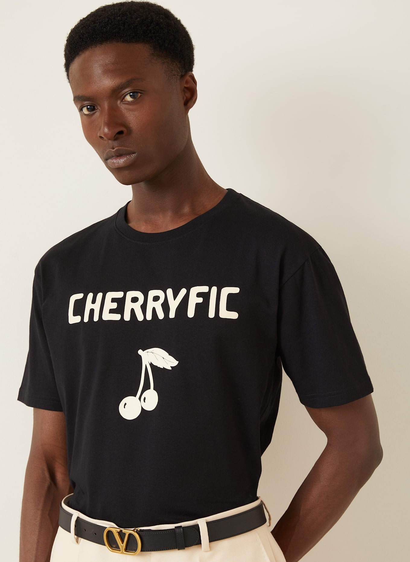 Tシャツ・カットソー VALENTINO Valentino Garavani 'Cherryfic' top Valentino garavani Valentino garavani 'cherryfic' top