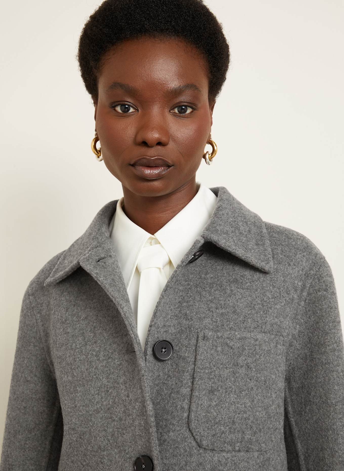 JIL SANDER Cabanjacke: GRAU