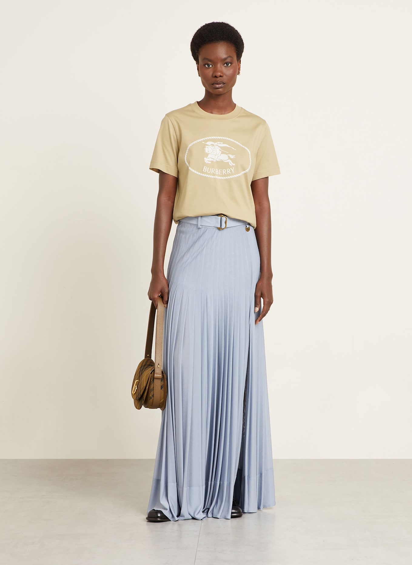 BURBERRY Tričko: BÉŽOVÁ
