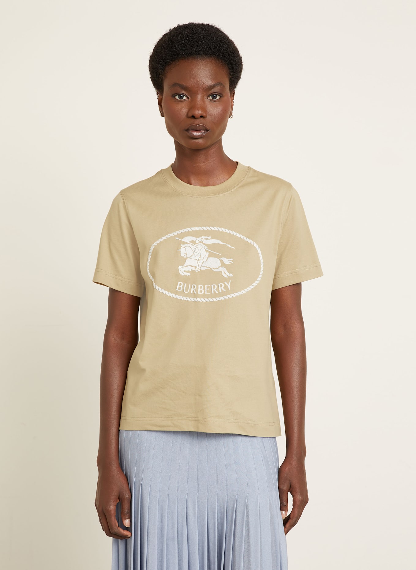 BURBERRY Tričko: BÉŽOVÁ