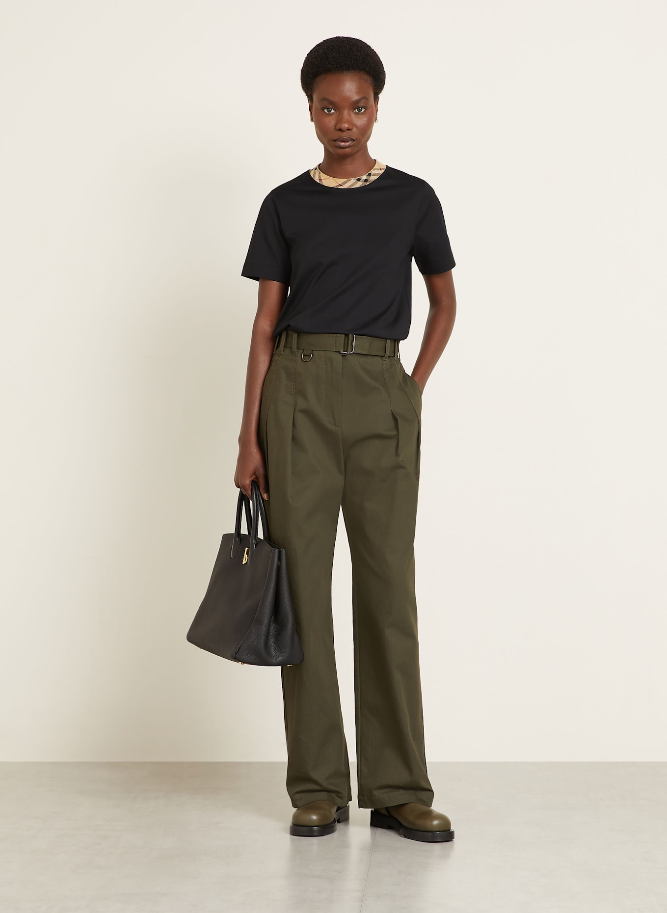 BURBERRY T-shirt: CZARNY