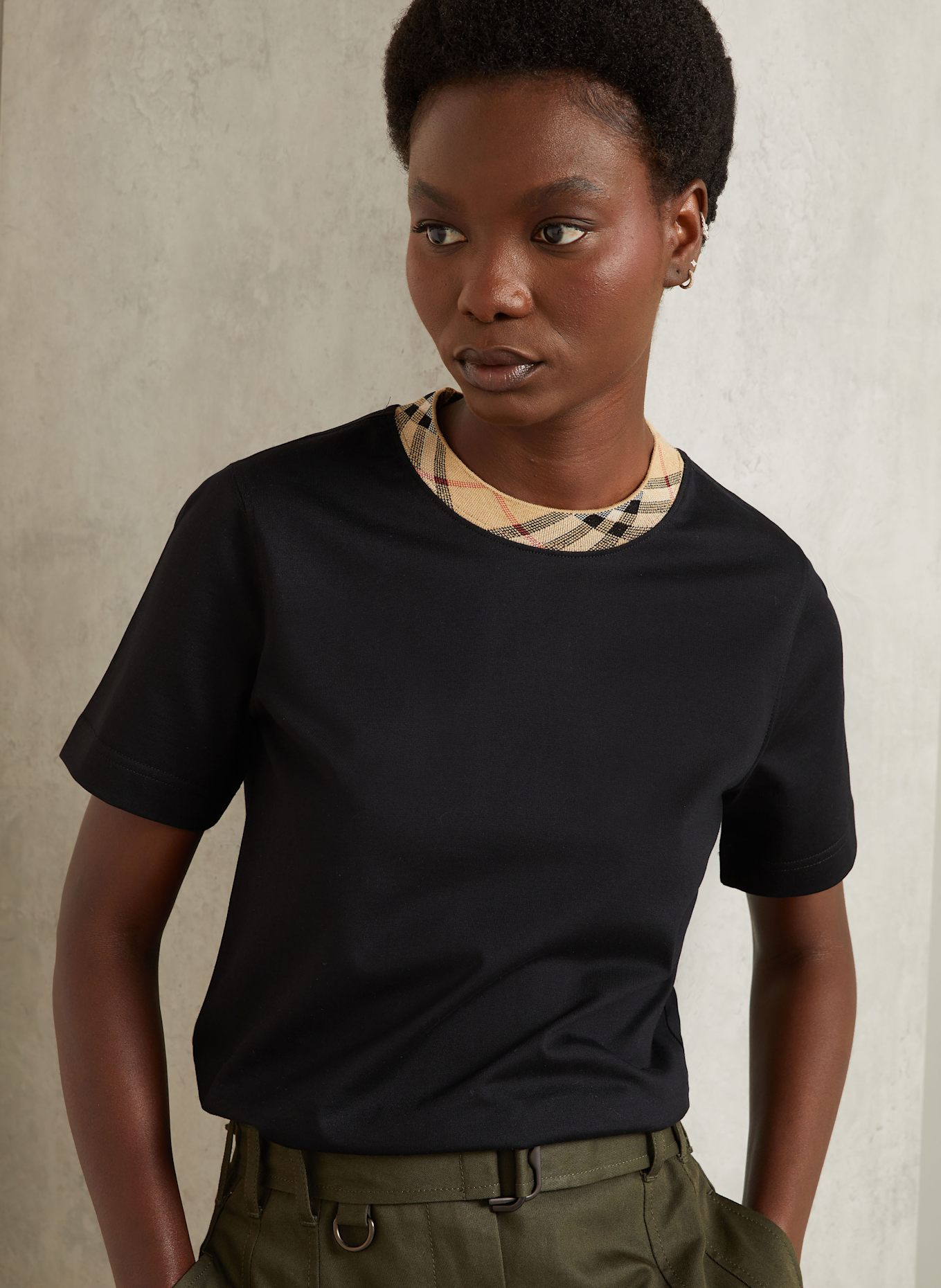 BURBERRY T-shirt: CZARNY