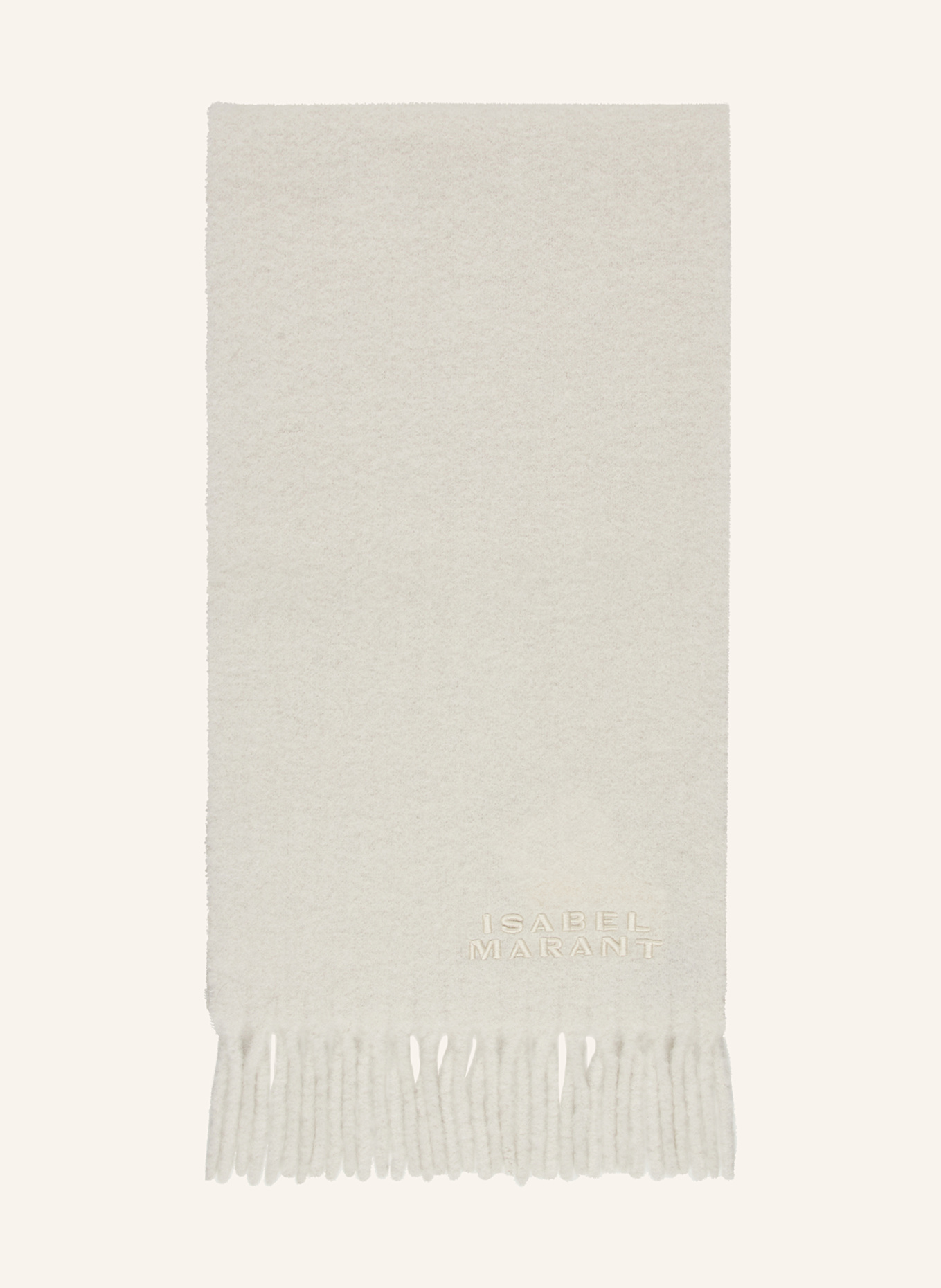 ISABEL MARANT Alpaca scarf FIRNY: CREAM