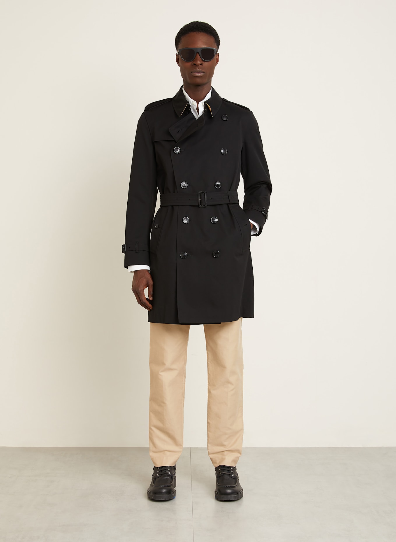 BURBERRY Trencz KENSINGTON: CZARNY