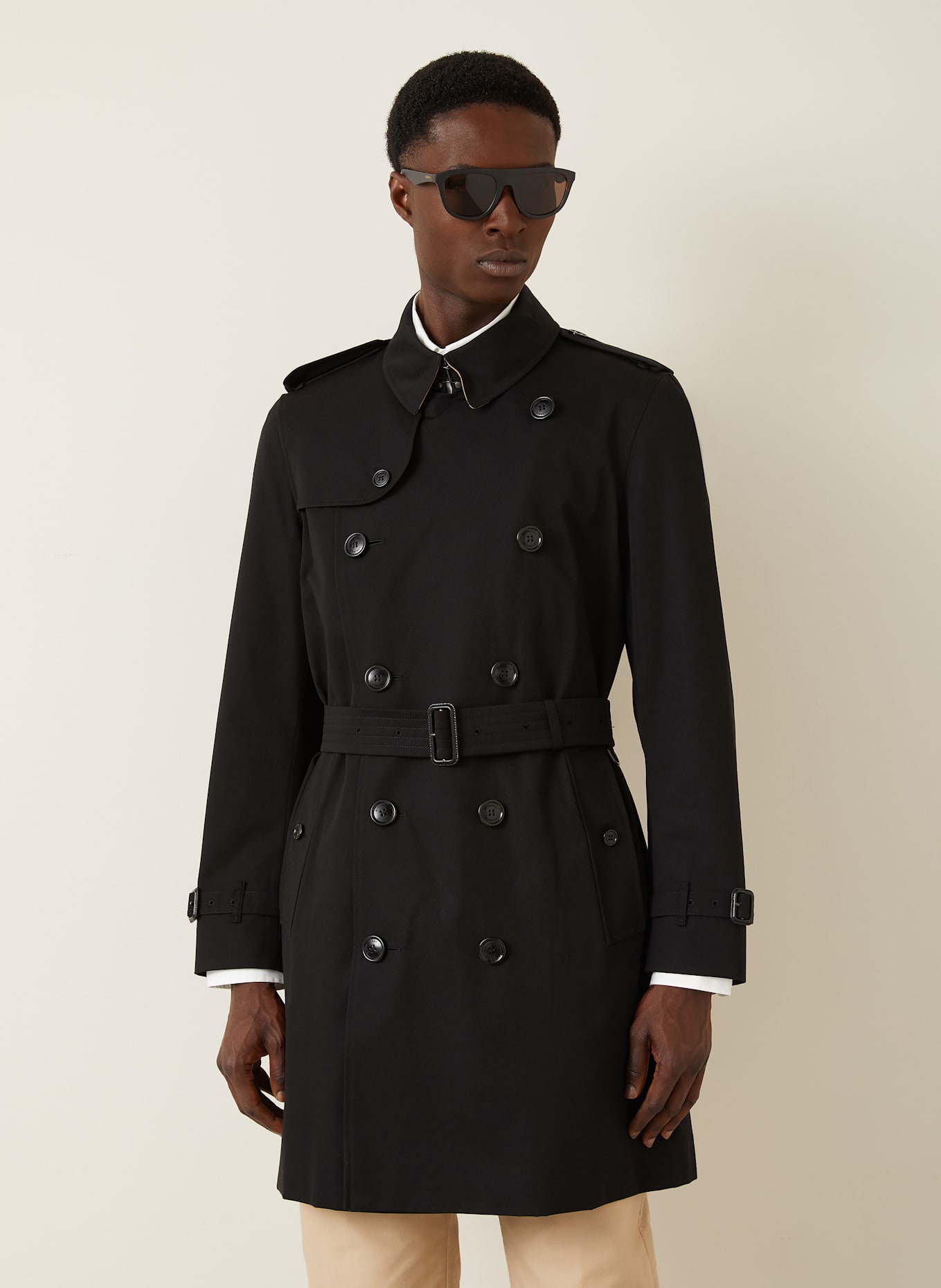 BURBERRY Trencz KENSINGTON: CZARNY