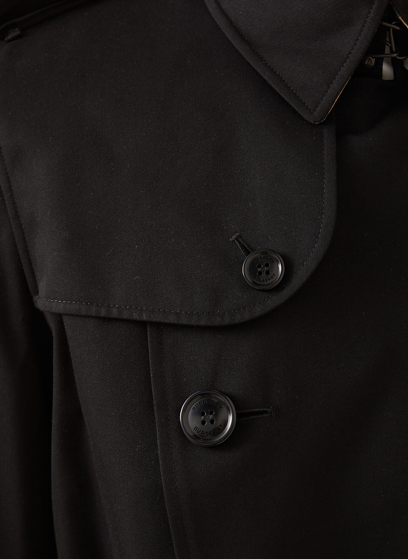 BURBERRY Trencz KENSINGTON: CZARNY