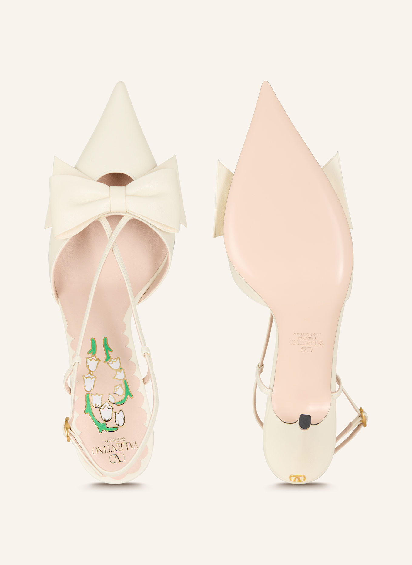 VALENTINO GARAVANI Slingpumps BOWOW: ECRU