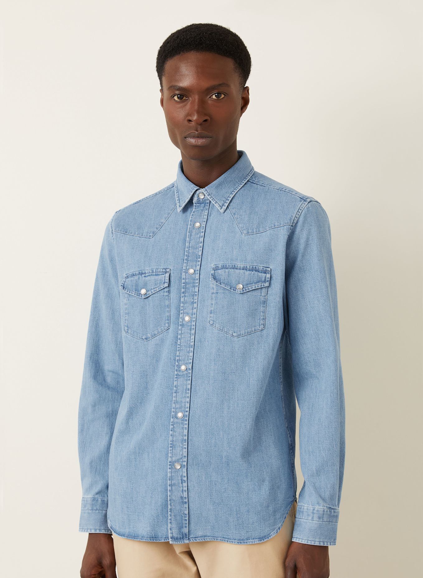 TOM FORD Jeanshemd Slim Fit: HELLBLAU