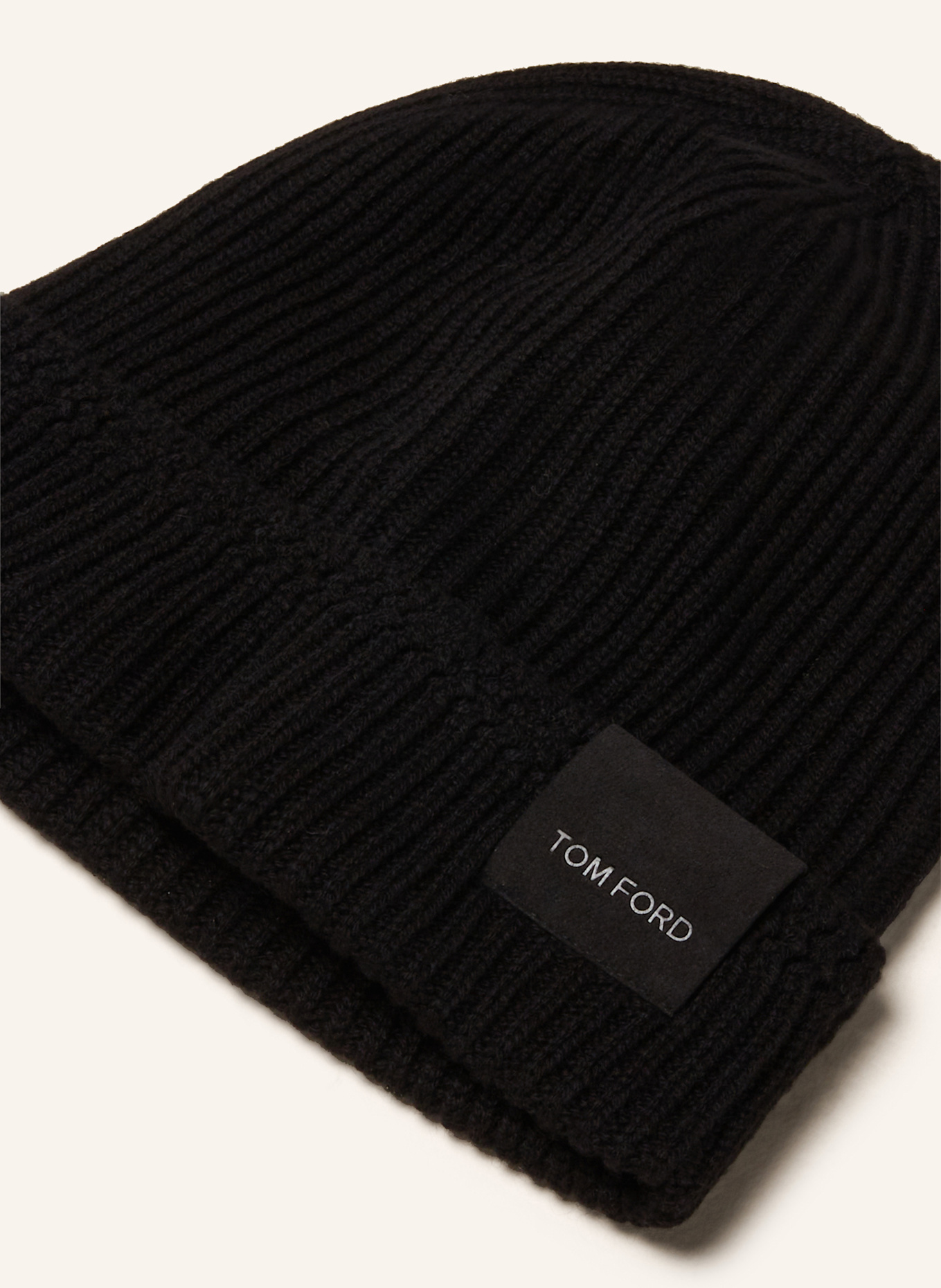 TOM FORD Cashmere-Mütze: SCHWARZ