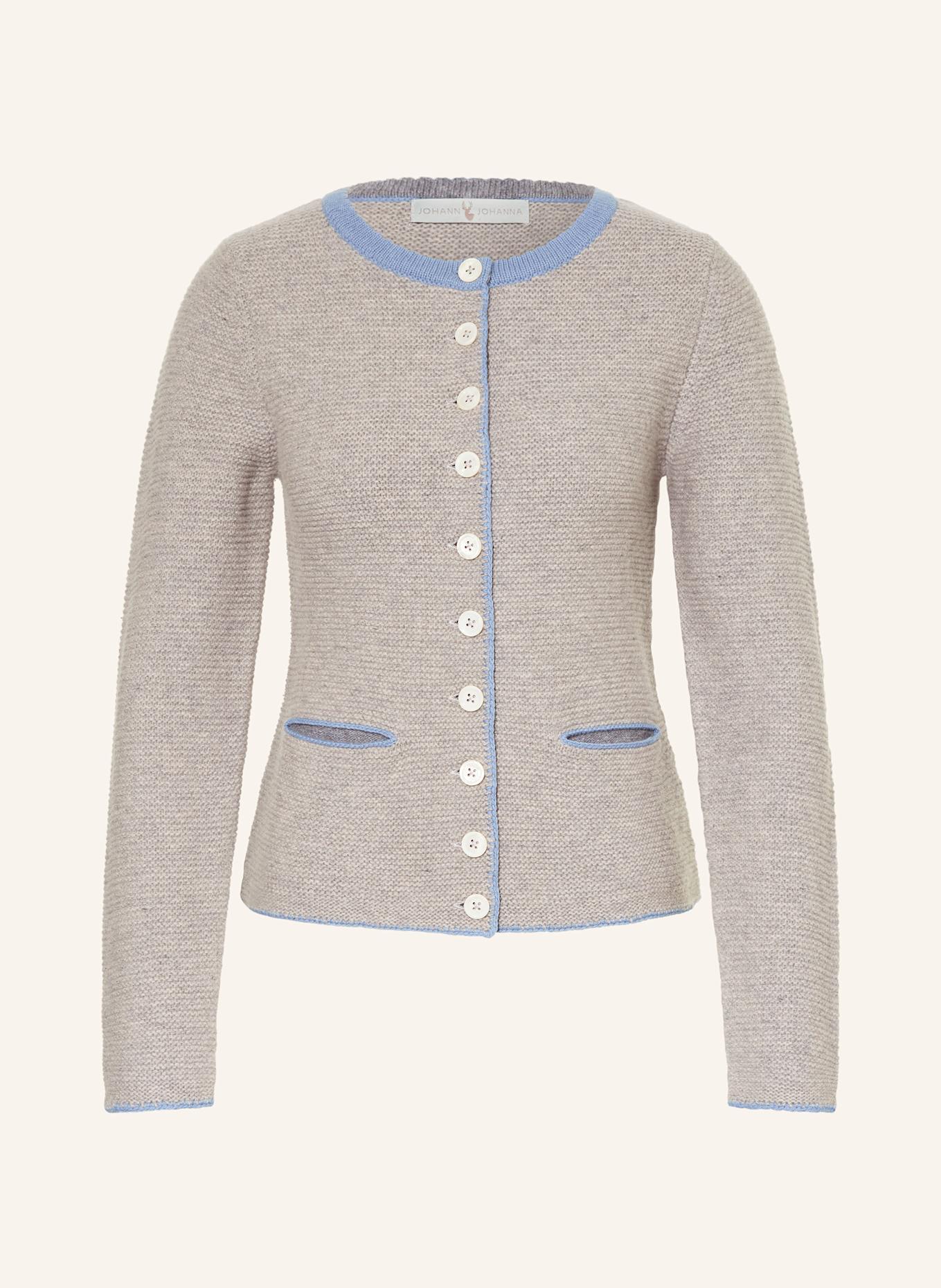 Johann & Johanna Knit cardigan: LIGHT GRAY