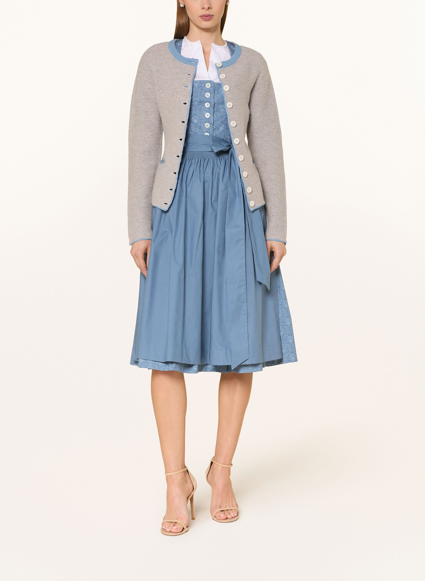 Johann & Johanna Knit cardigan: LIGHT GRAY