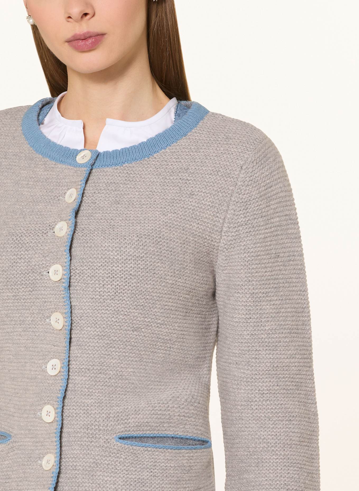 Johann & Johanna Knit cardigan: LIGHT GRAY