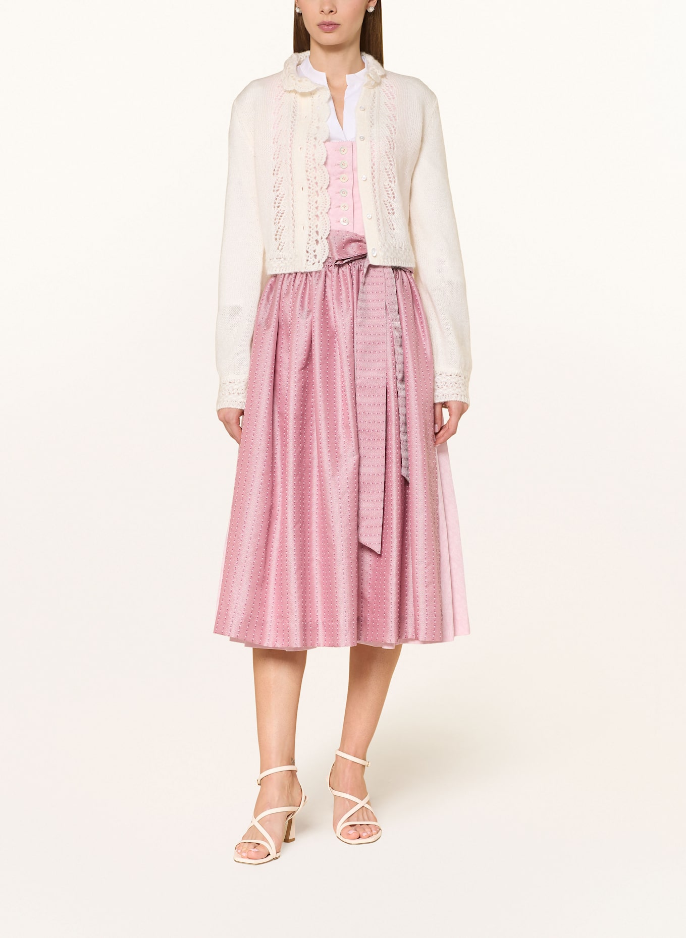 Johann & Johanna Knitted jacket with mohair: ECRU