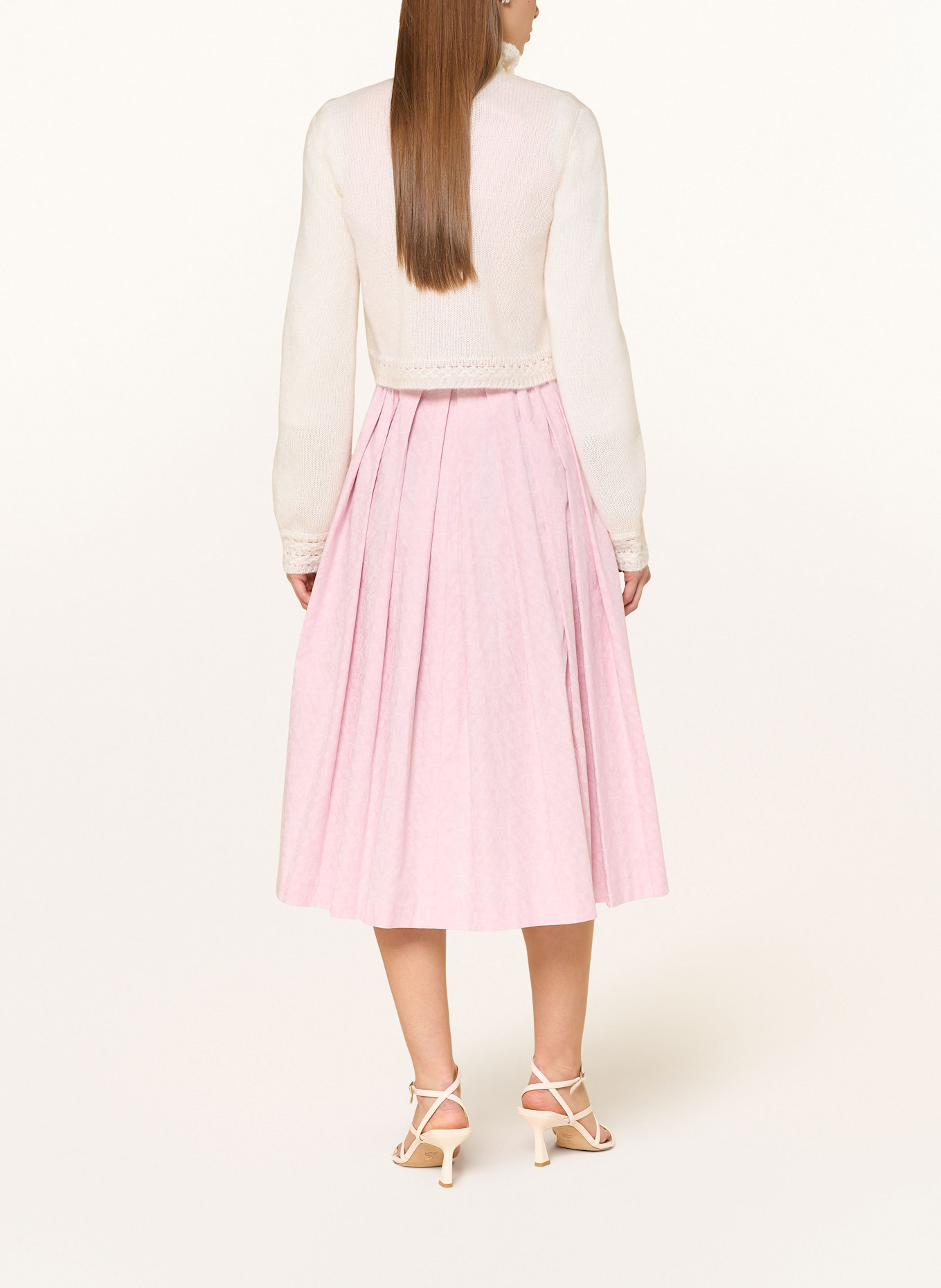 Johann & Johanna Knitted jacket with mohair: ECRU