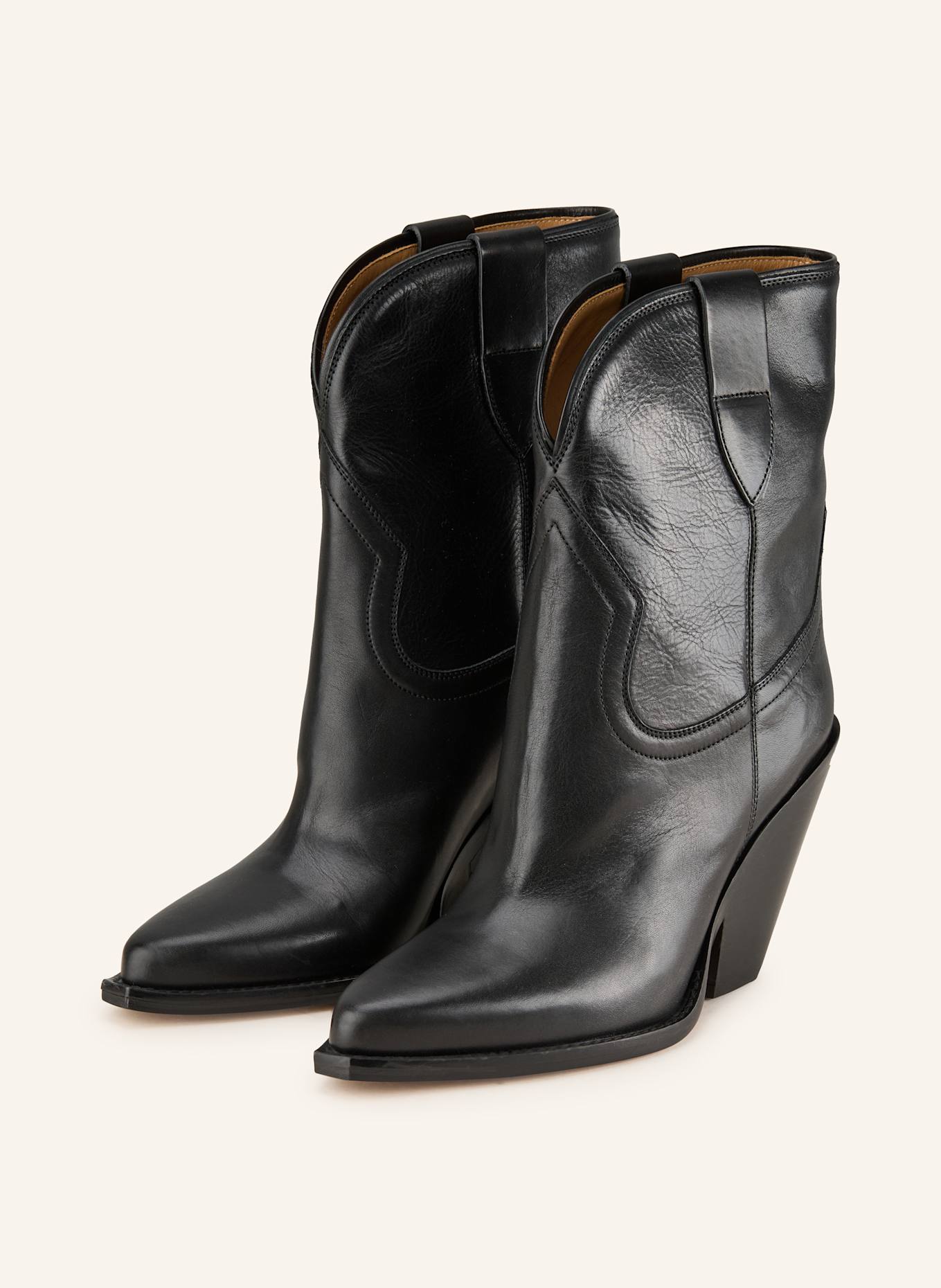 ISABEL MARANT Cowboy Boots LEYANE: SCHWARZ