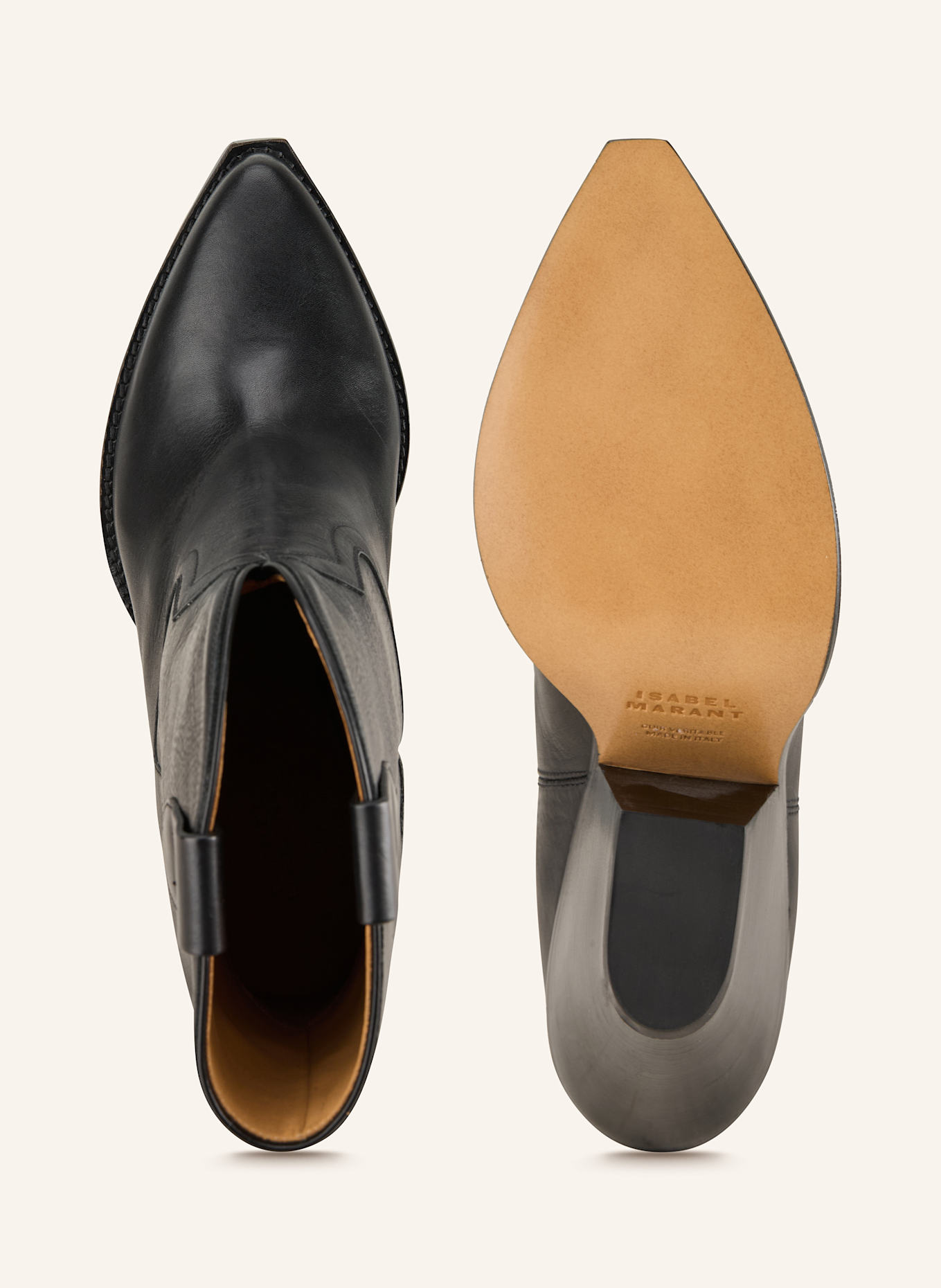 ISABEL MARANT Cowboy Boots LEYANE: SCHWARZ